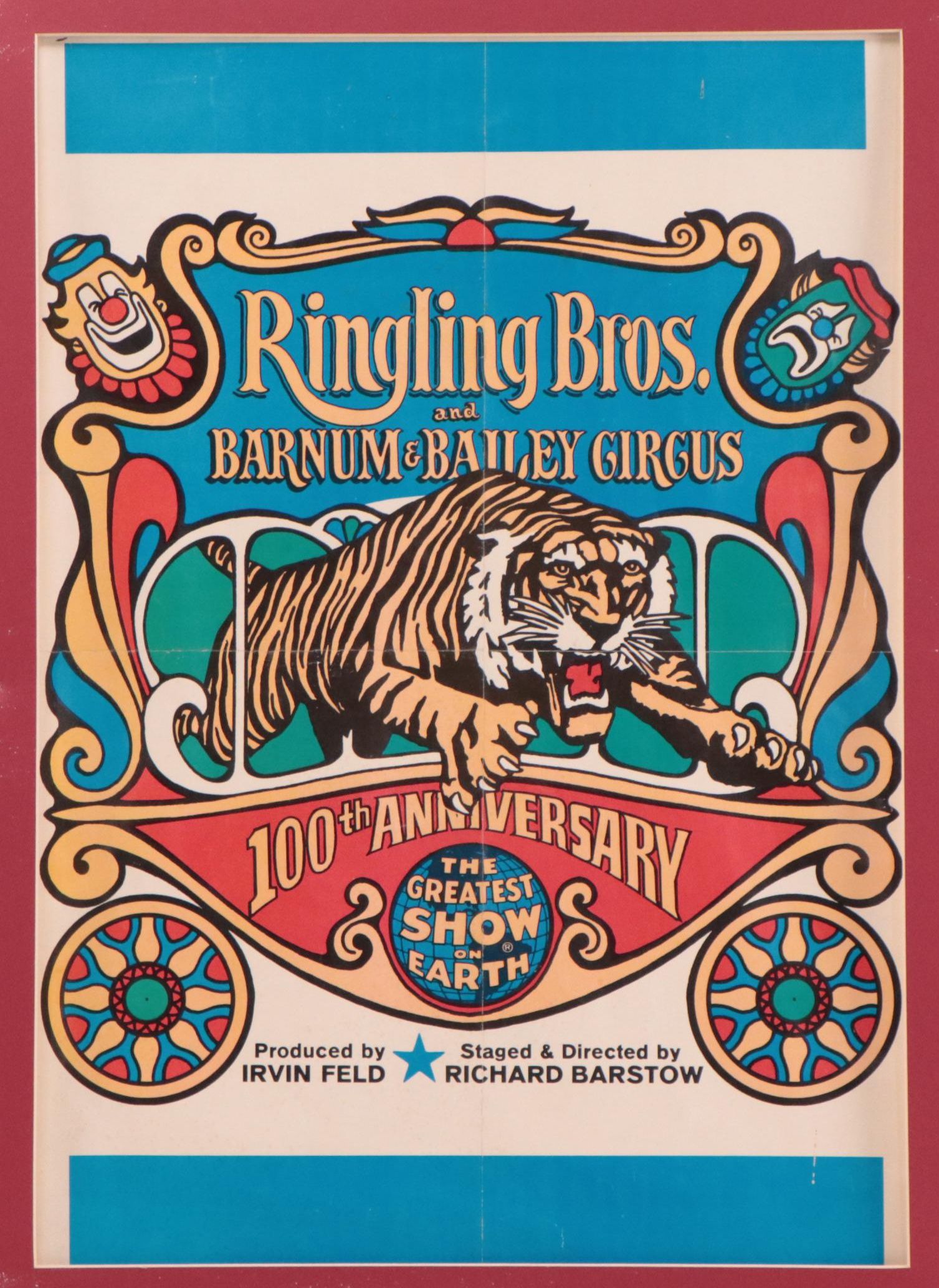 100th Anniversary Ringling Bros. and Barnum & Bailey Circus Event Poster