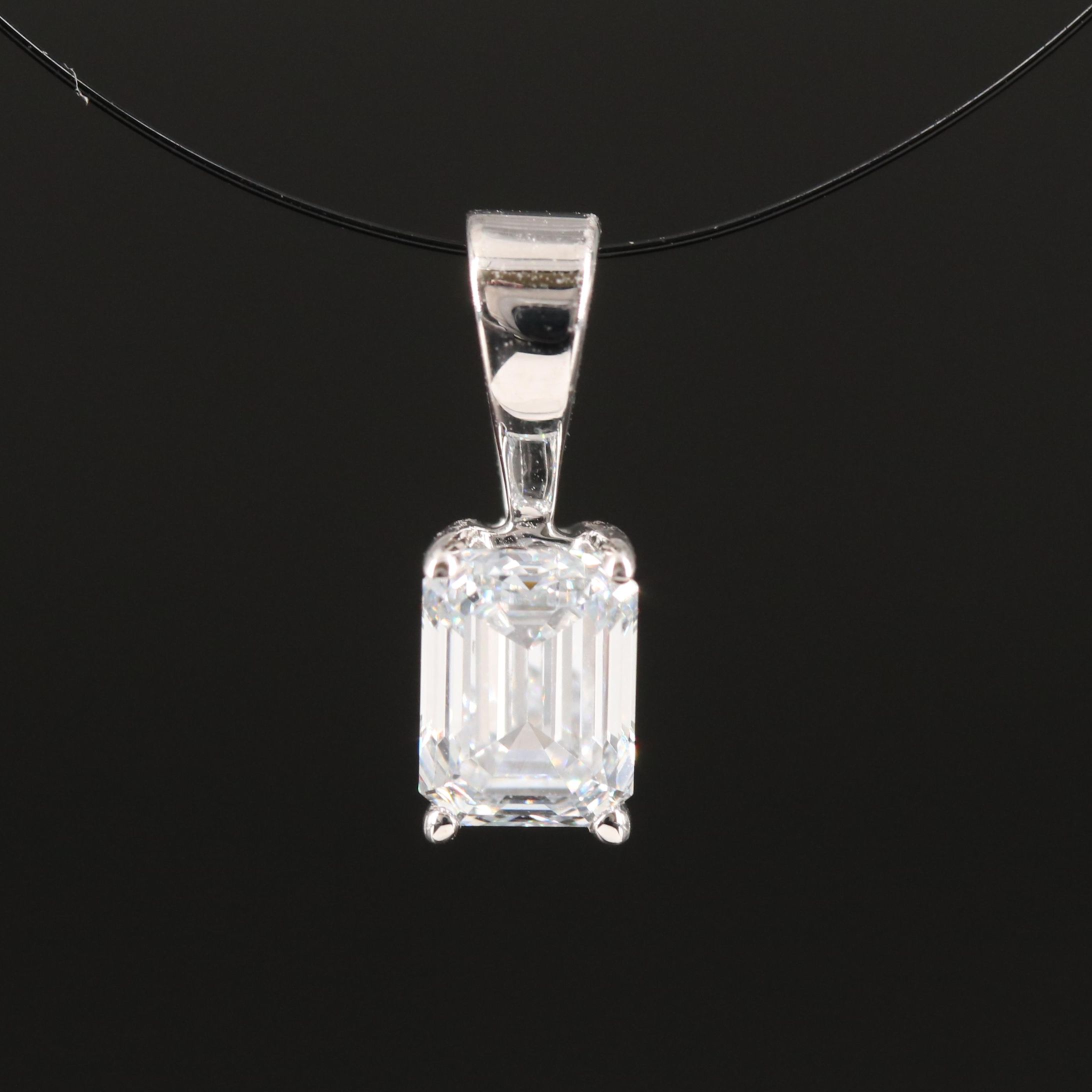 14K 0.60 CT Lab Grown Diamond Pendant