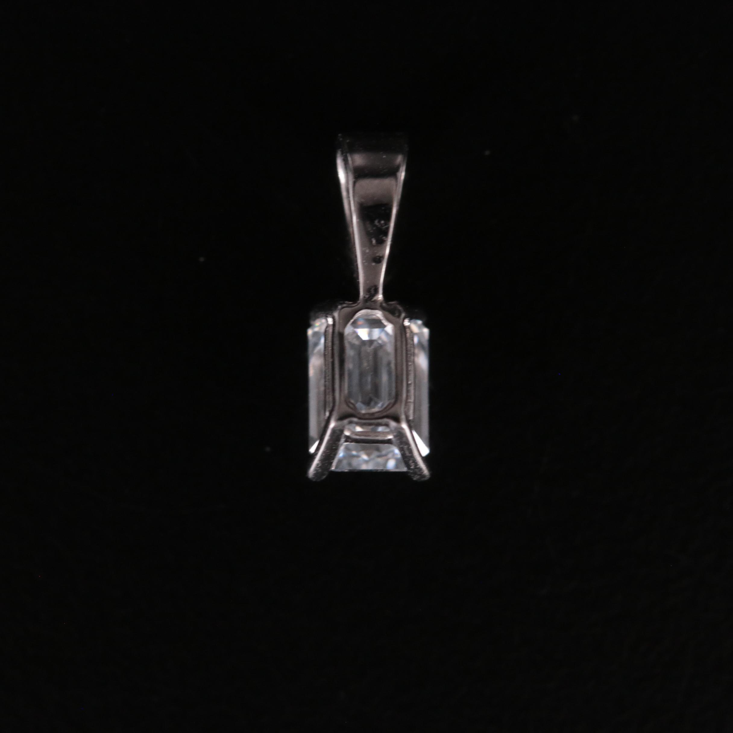 14K 0.63 CT Lab Grown Diamond Solitaire Pendant