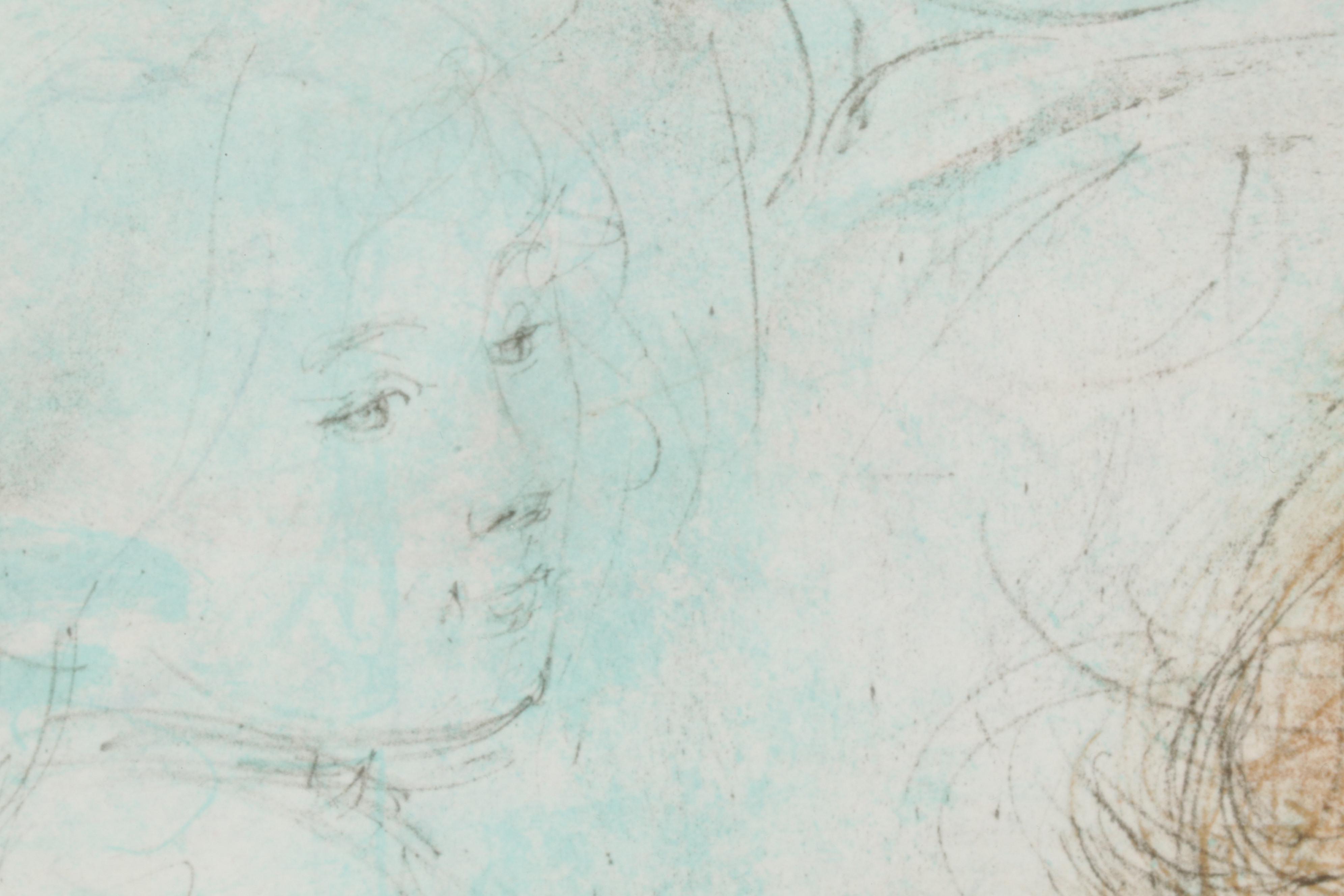 Edna Hibel Color Lithograph of Mother Holding Child, Circa 2000