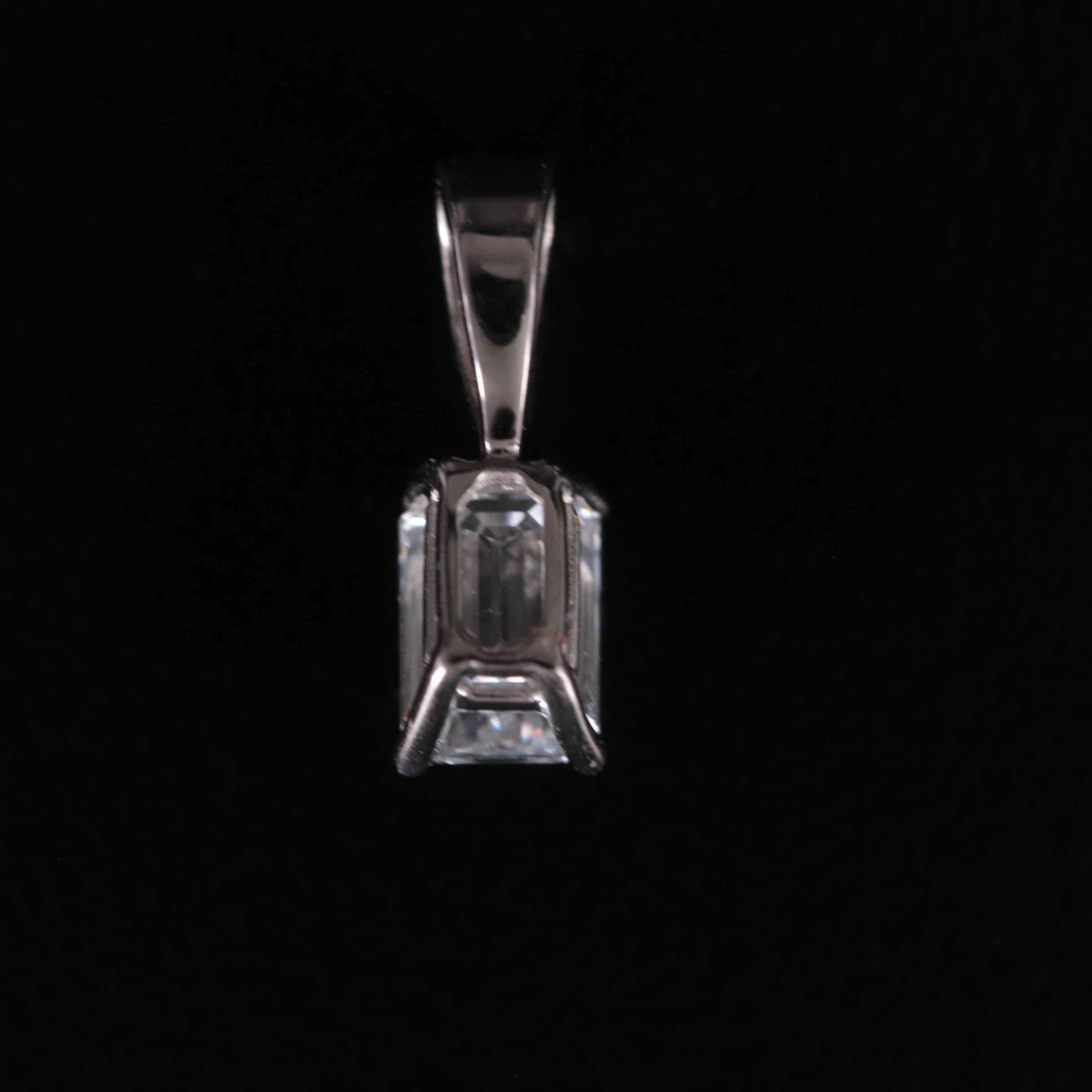 14K 0.52 CT Lab Grown Diamond Solitaire Pendant