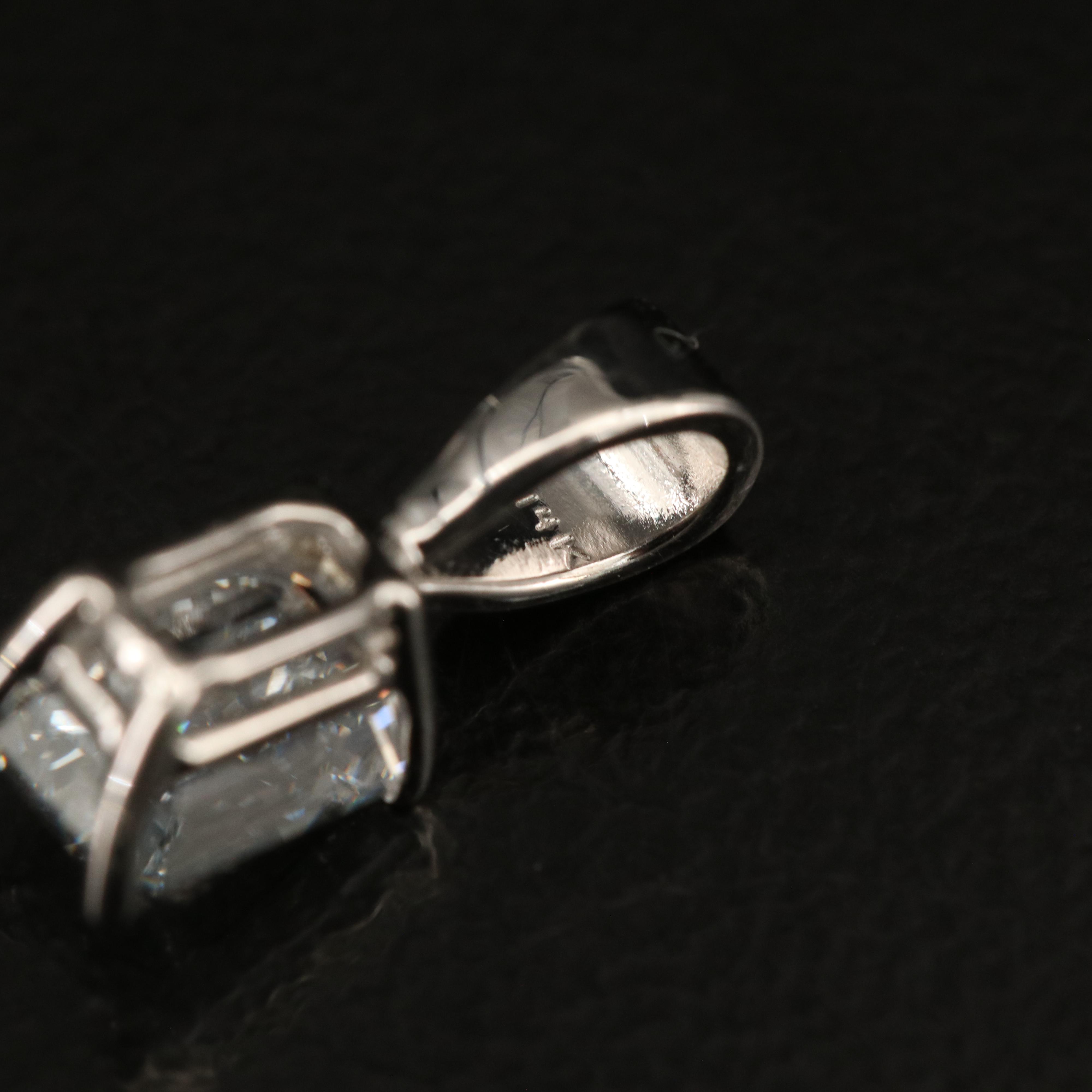 14K 0.61 CT Lab Grown Diamond Solitaire Pendant