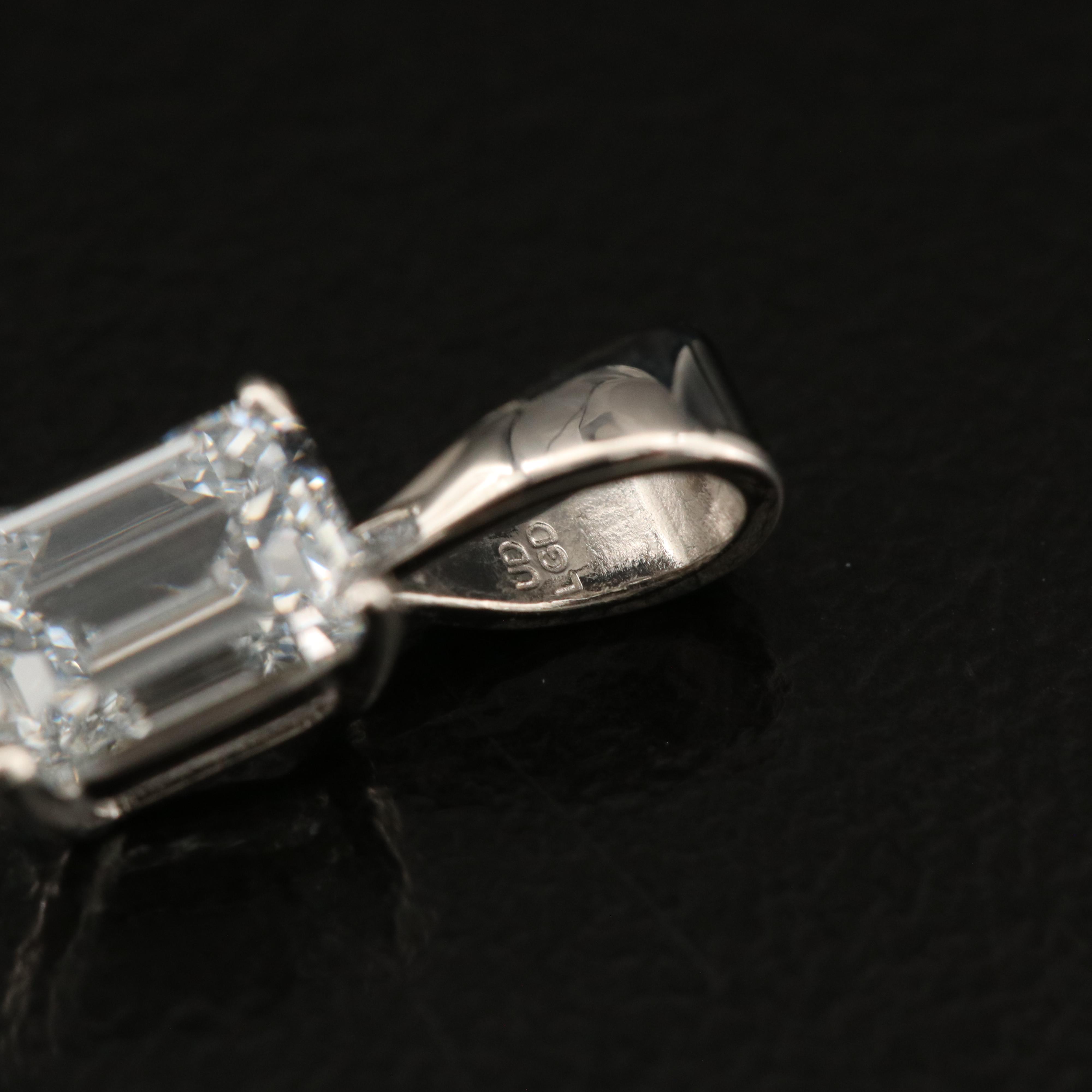 14K 0.61 CT Lab Grown Diamond Solitaire Pendant