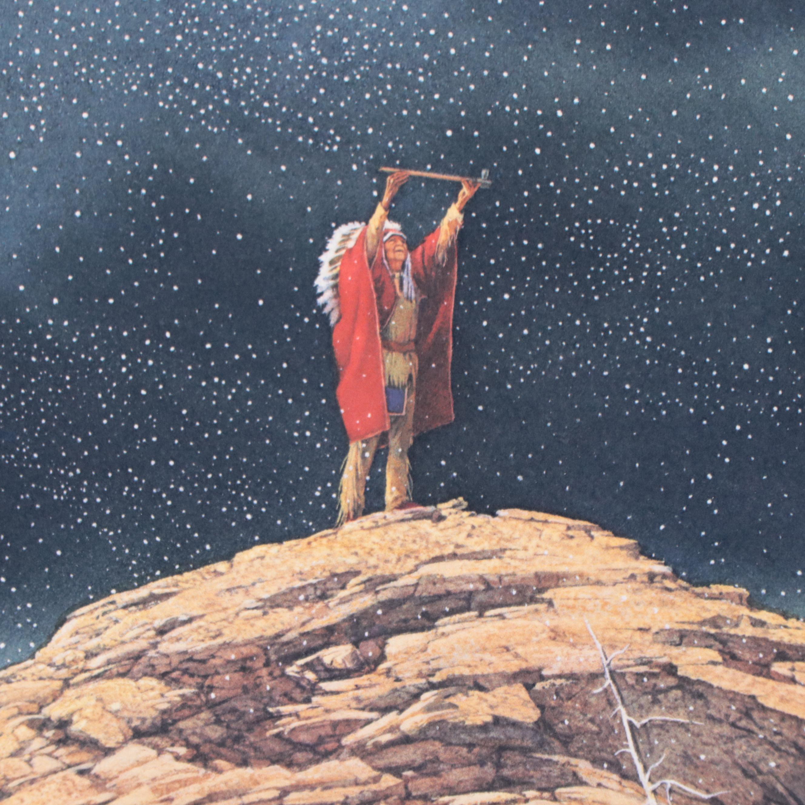 Bev Doolittle Offset Lithograph "Prayer for the Wild Things," 1993