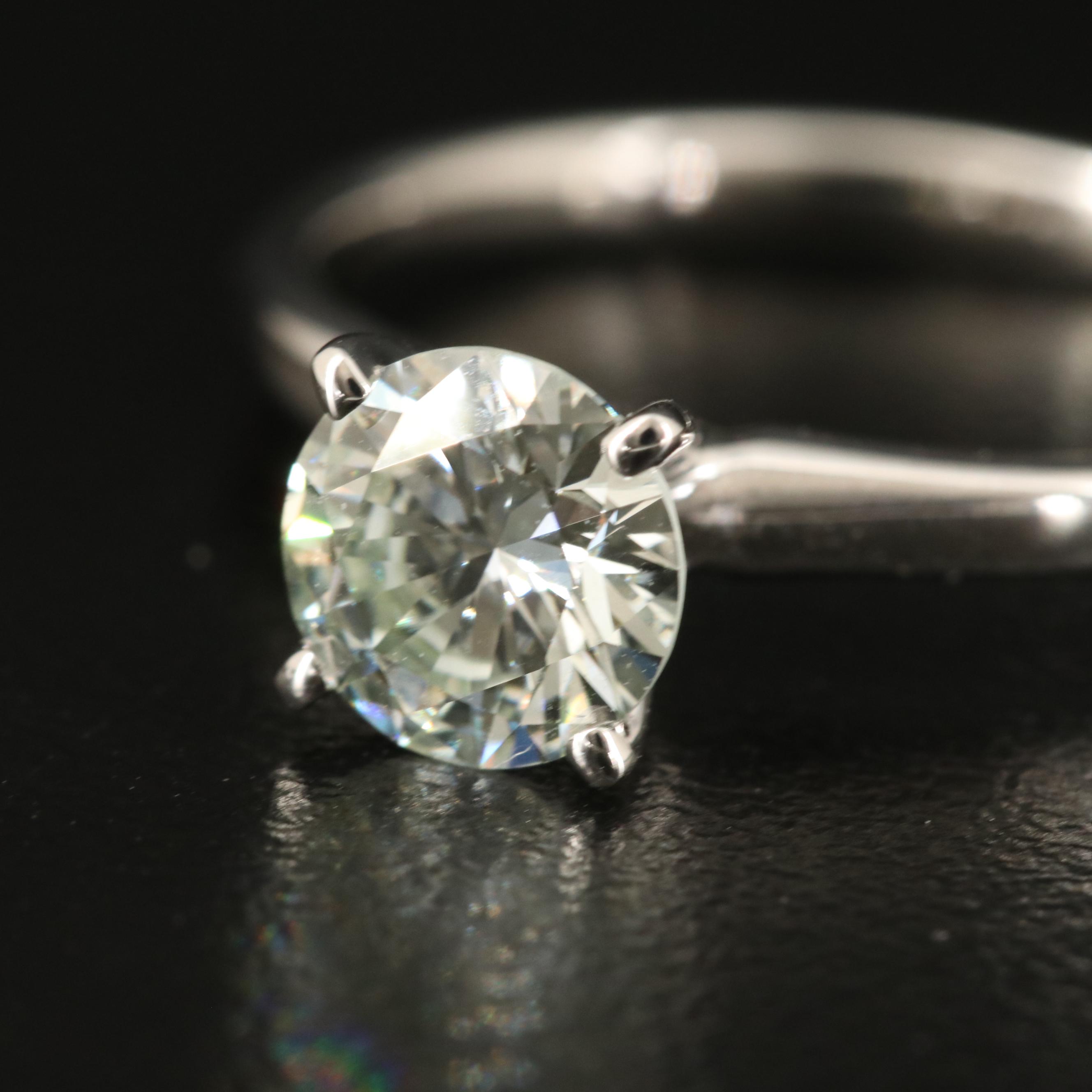 14K 0.95 CT Lab Grown Diamond Solitaire Ring