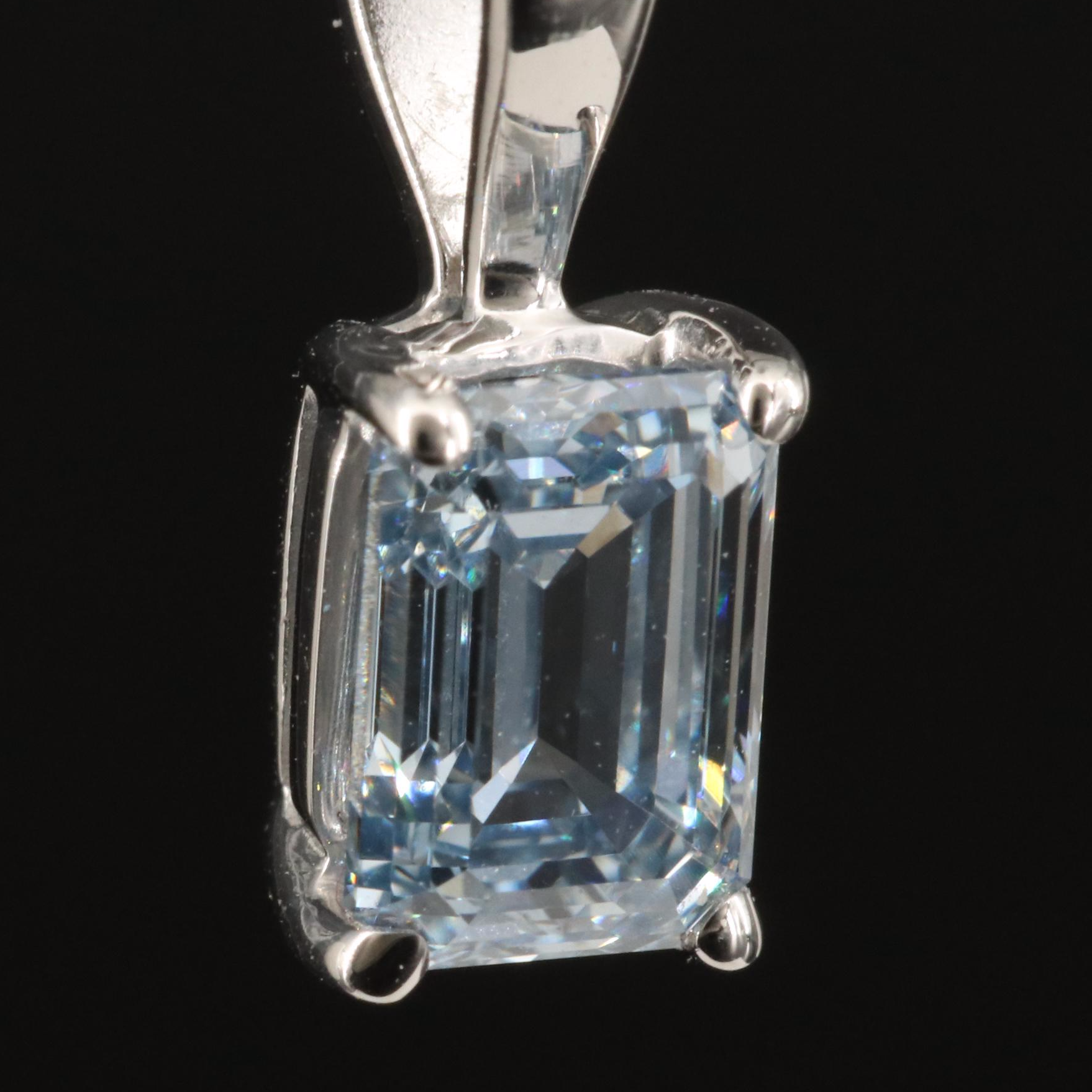 14K 0.60 CT Lab Grown Diamond Solitaire Pendant