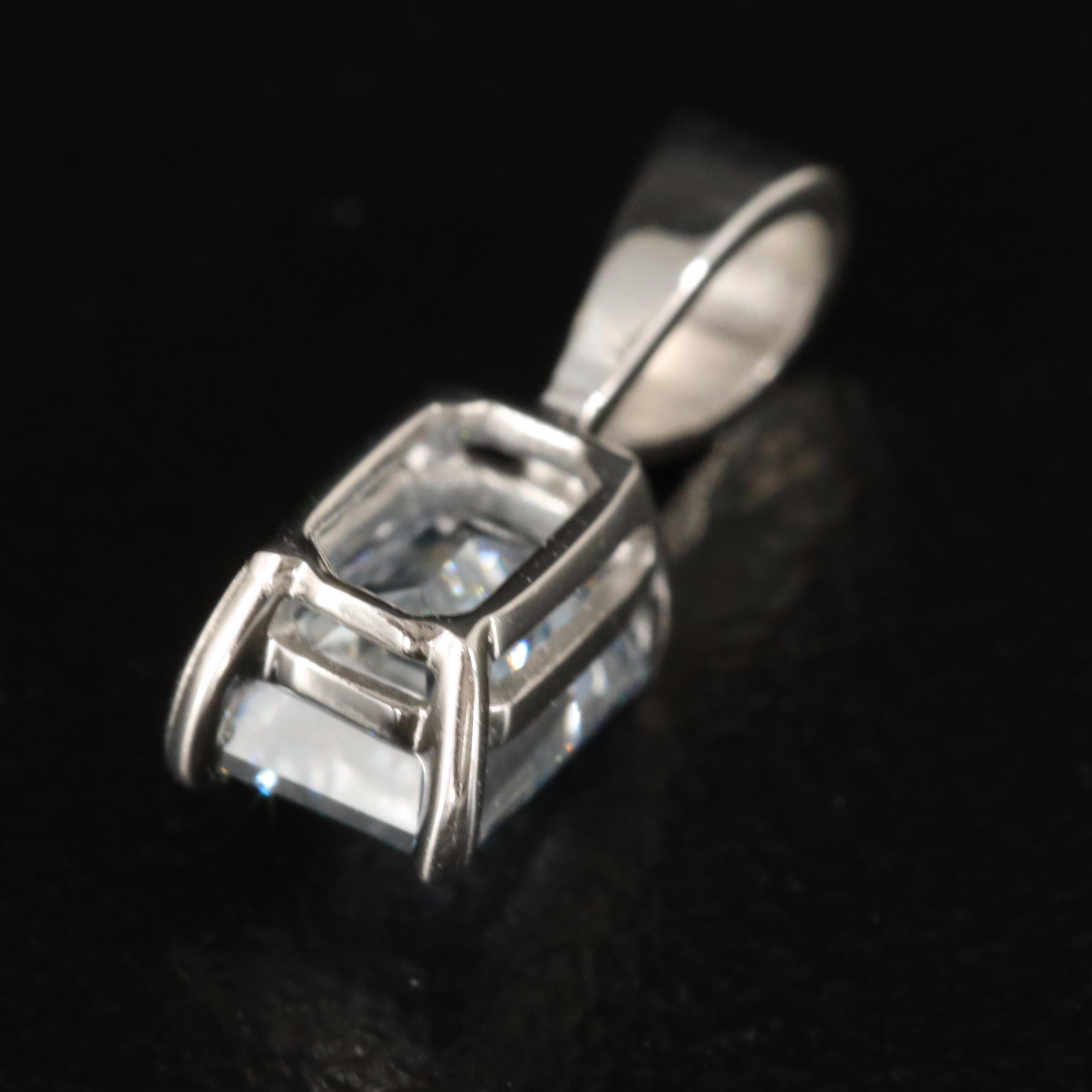 14K 0.60 CT Lab Grown Diamond Solitaire Pendant
