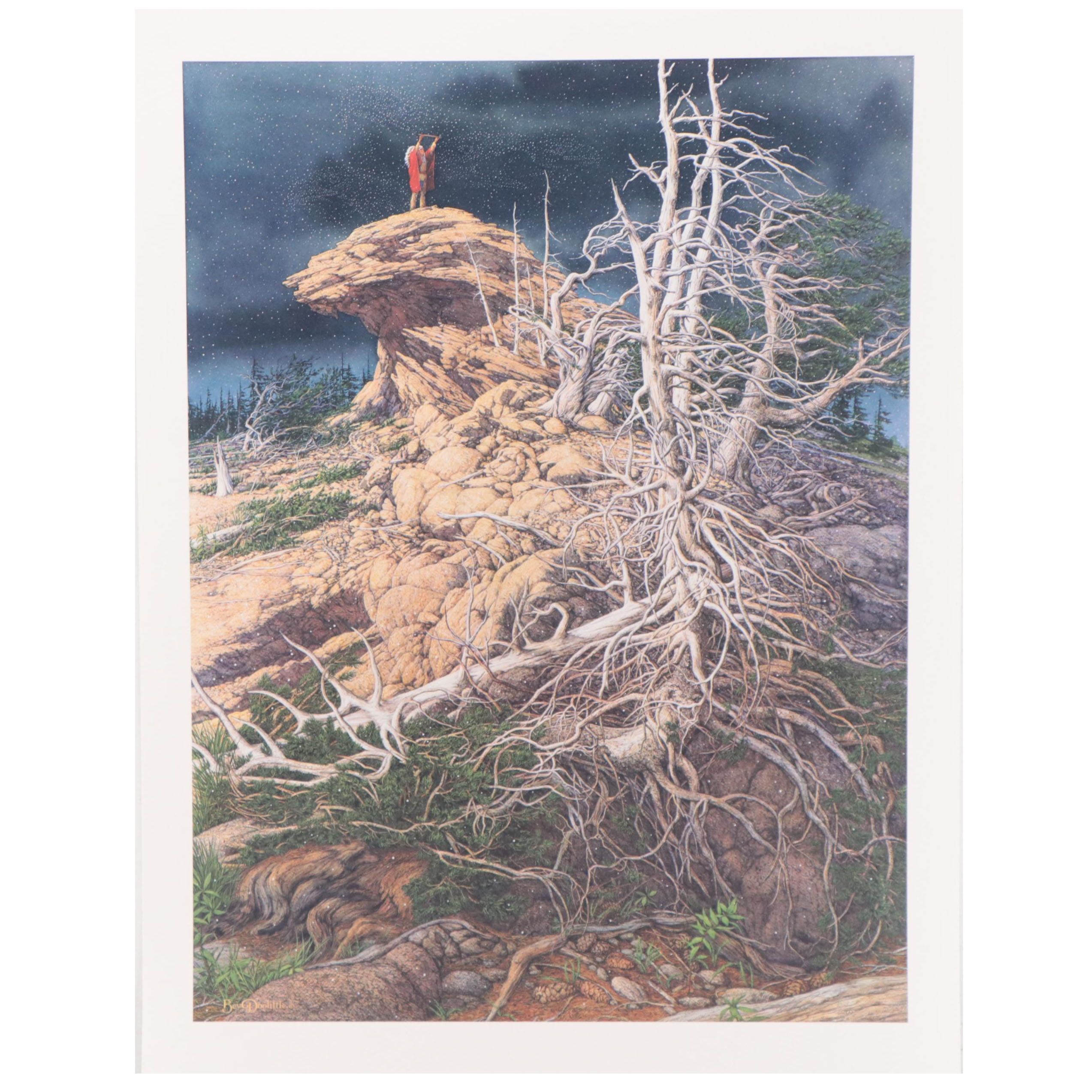 Bev Doolittle Offset Lithograph "Prayer for the Wild Things," 1993