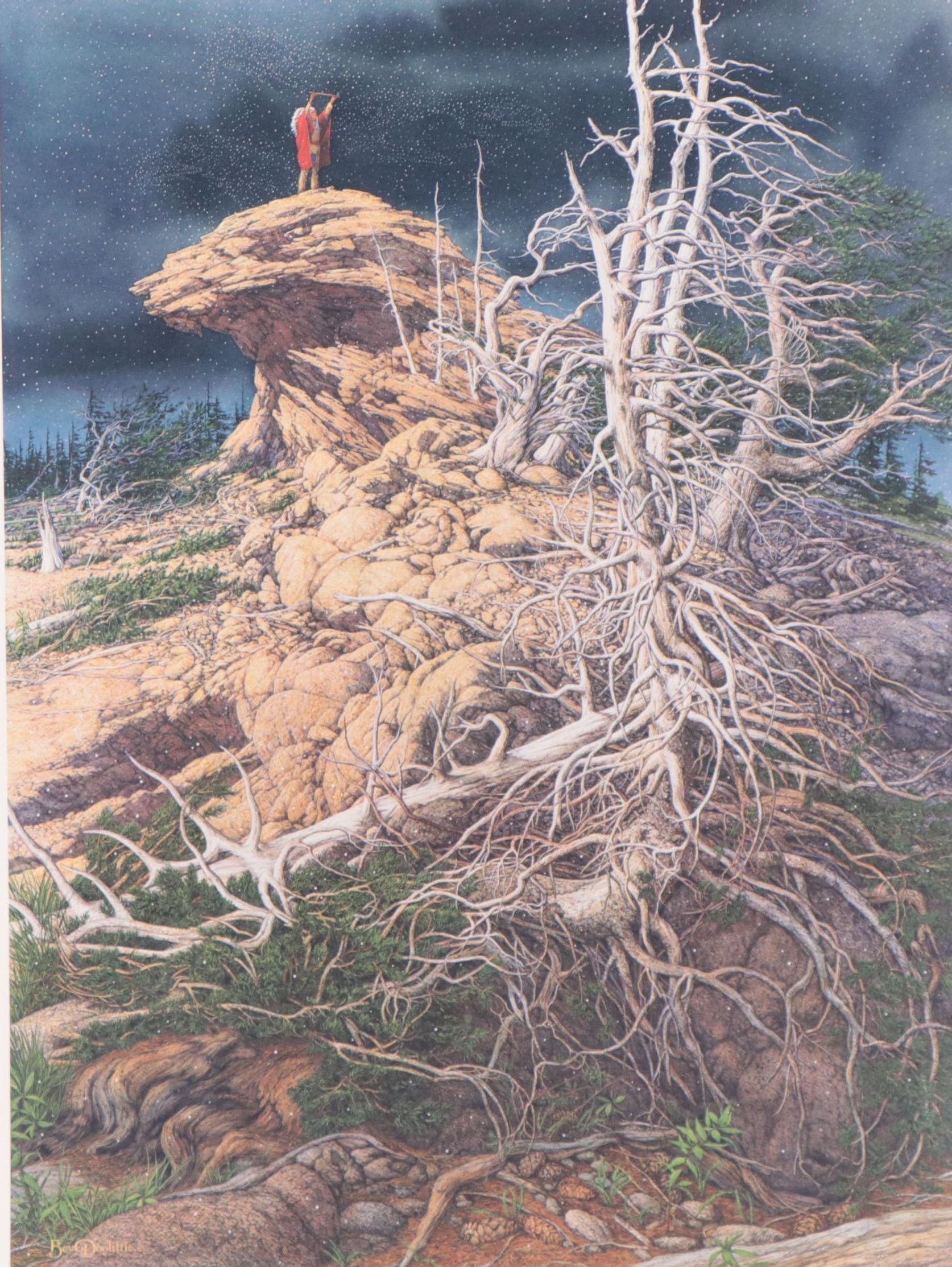 Bev Doolittle Offset Lithograph "Prayer for the Wild Things," 1993