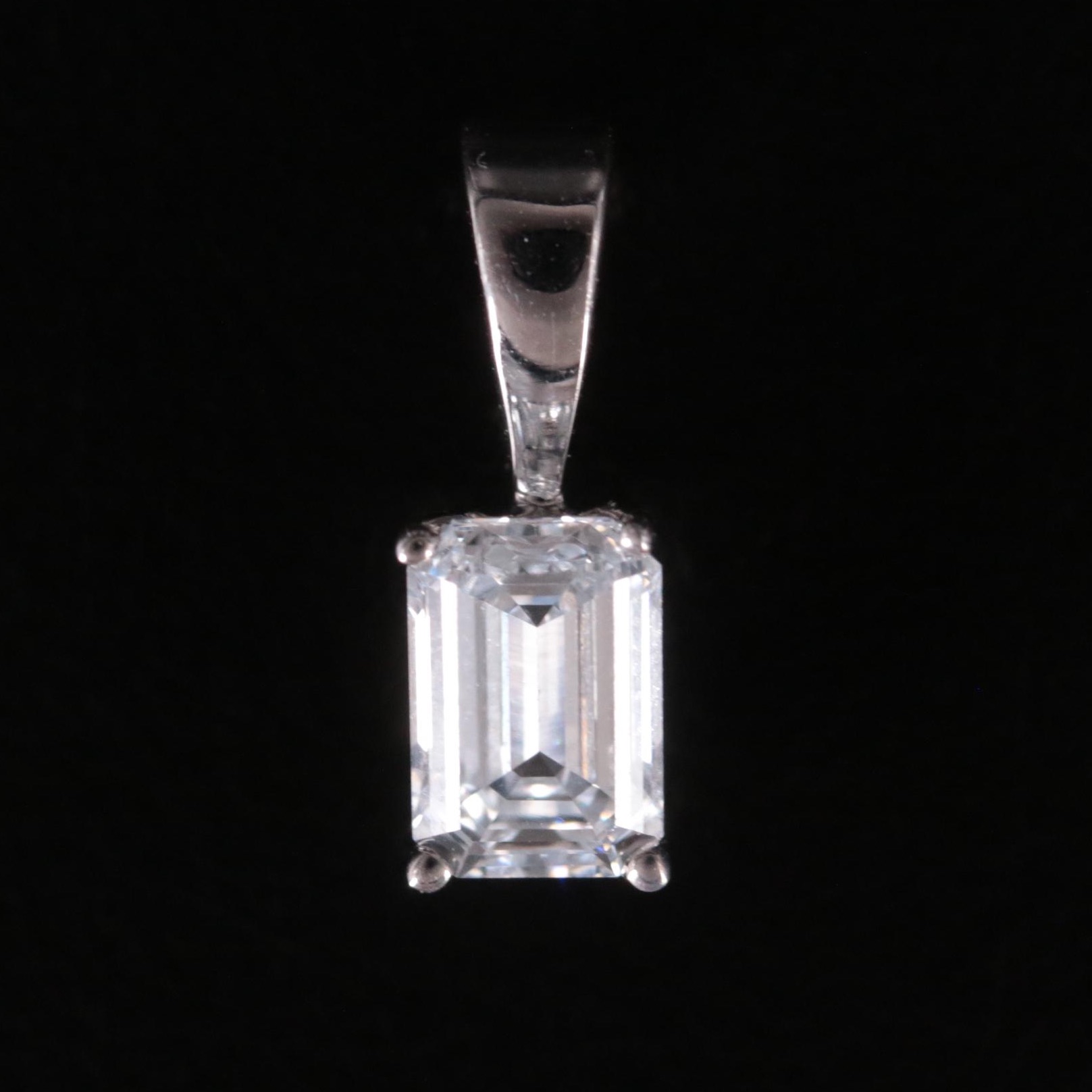 14K 0.52 CT Lab Grown Diamond Solitaire Pendant
