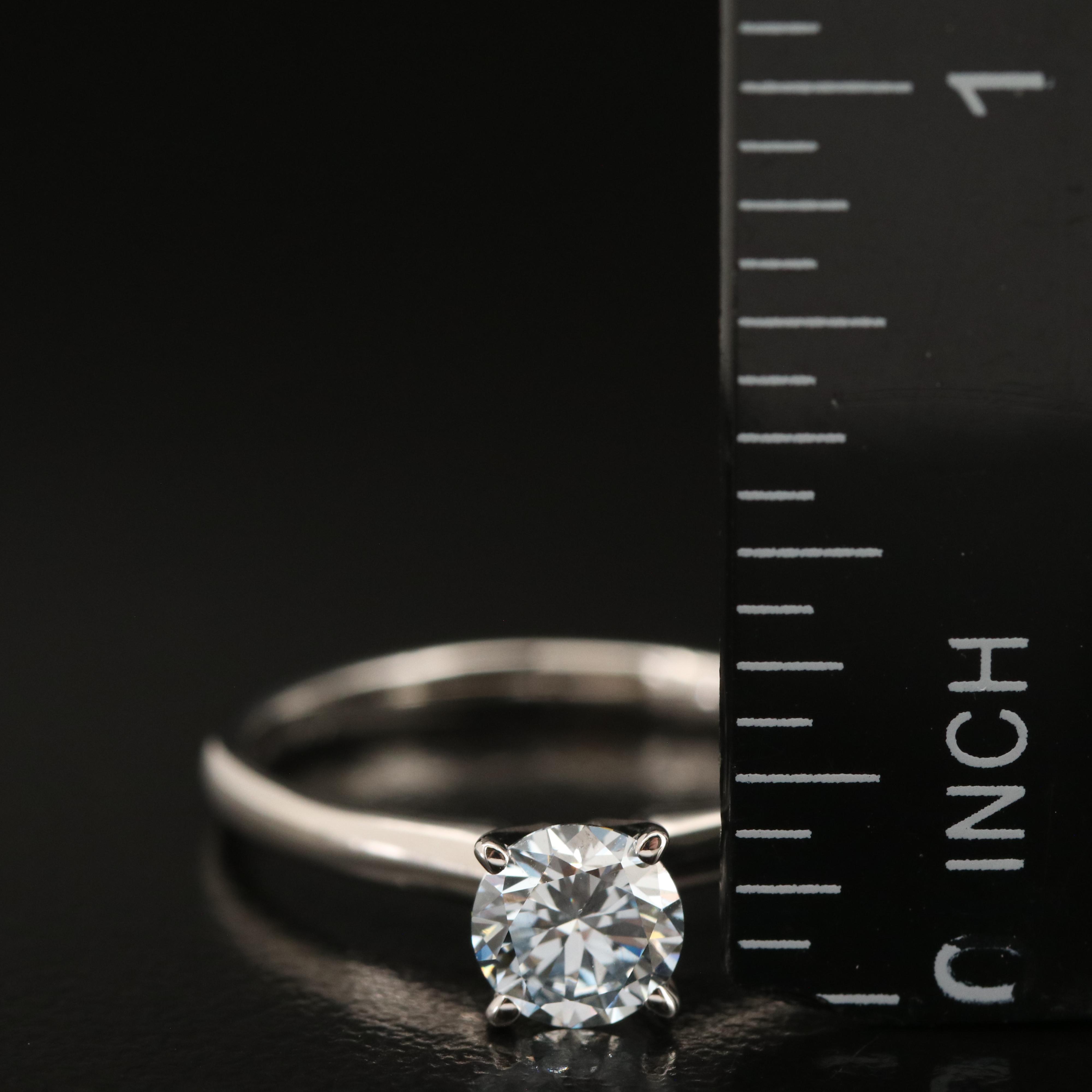 14K 0.66 CT Lab Grown Diamond Solitaire Ring
