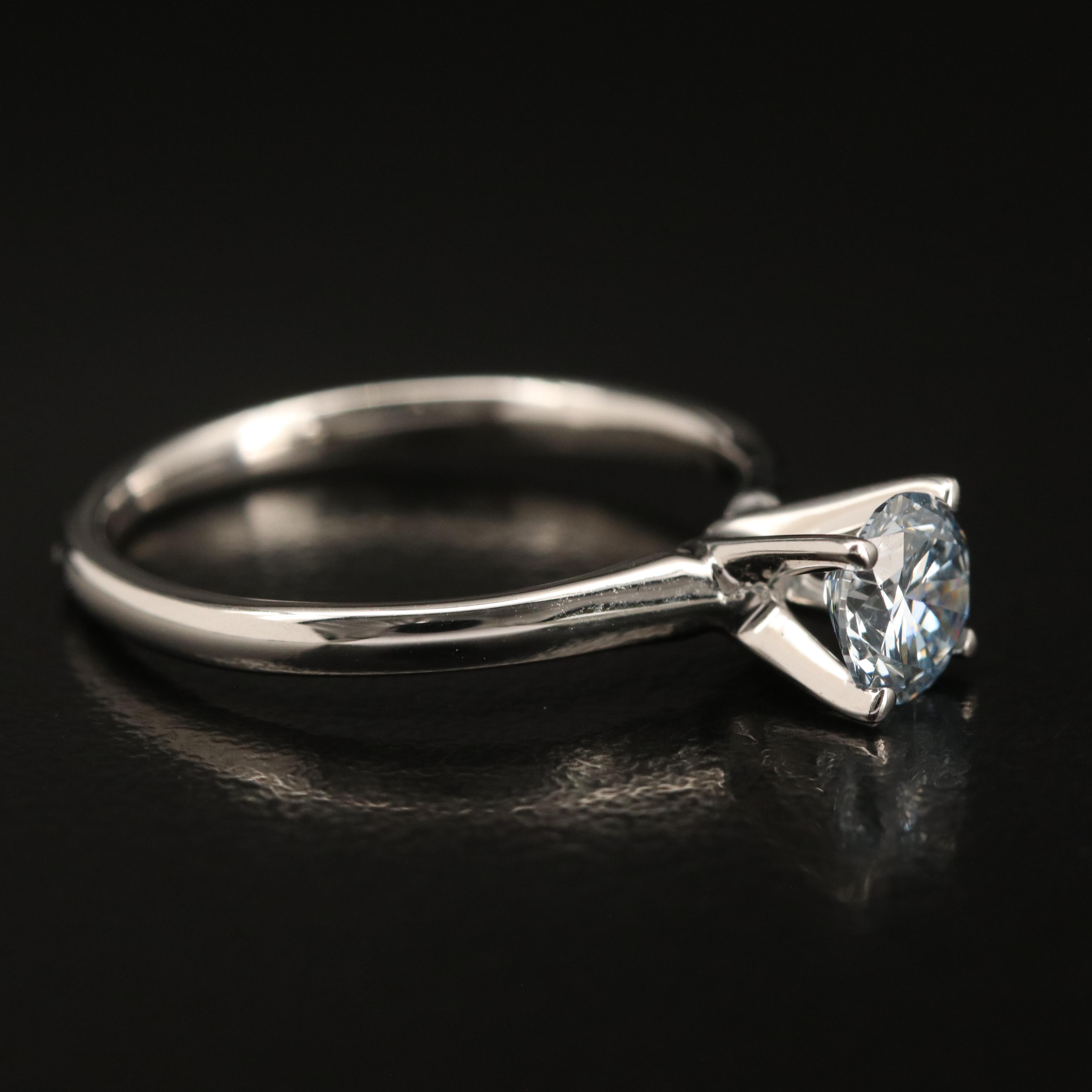 14K 0.66 CT Lab Grown Diamond Solitaire Ring