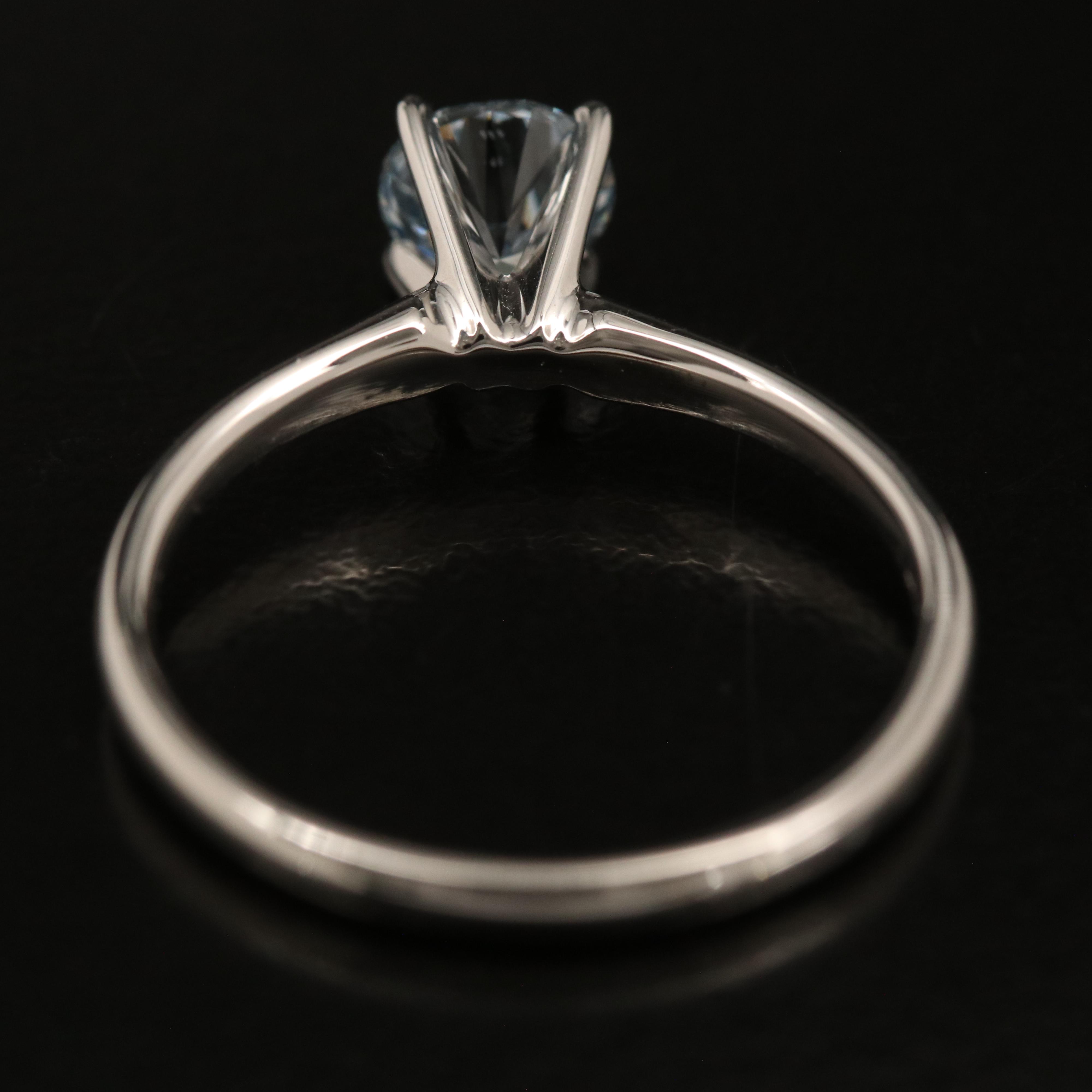 14K 0.66 CT Lab Grown Diamond Solitaire Ring