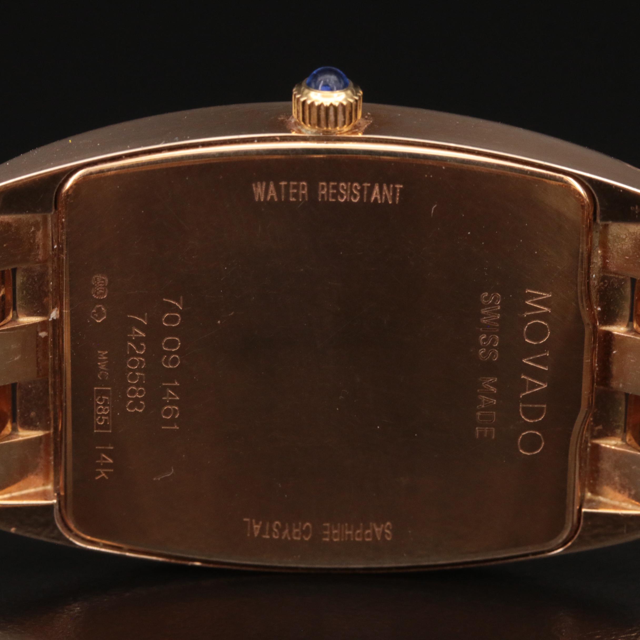 14K Movado Classic Quartz Watch