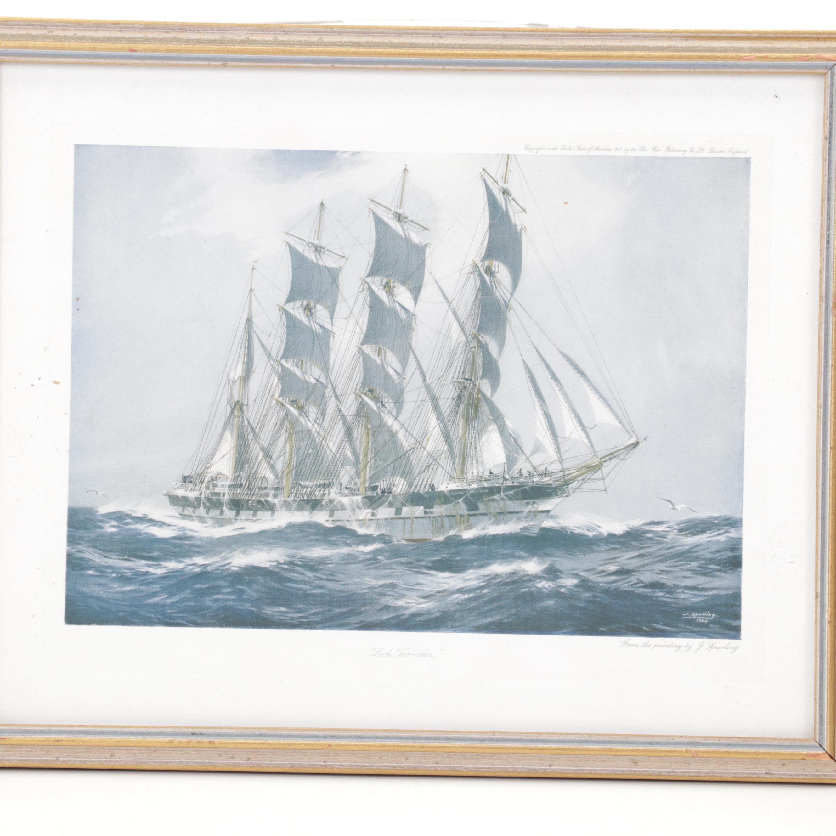 Maritime Offset Lithographs After Jack Spurling, Mid-20th Century
