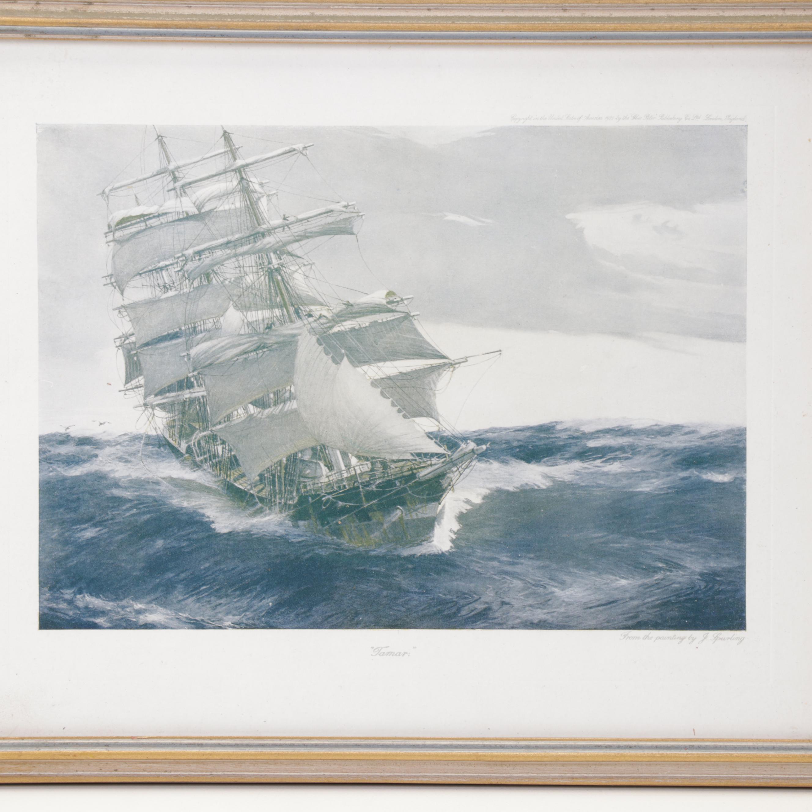 Maritime Offset Lithographs After Jack Spurling, Mid-20th Century