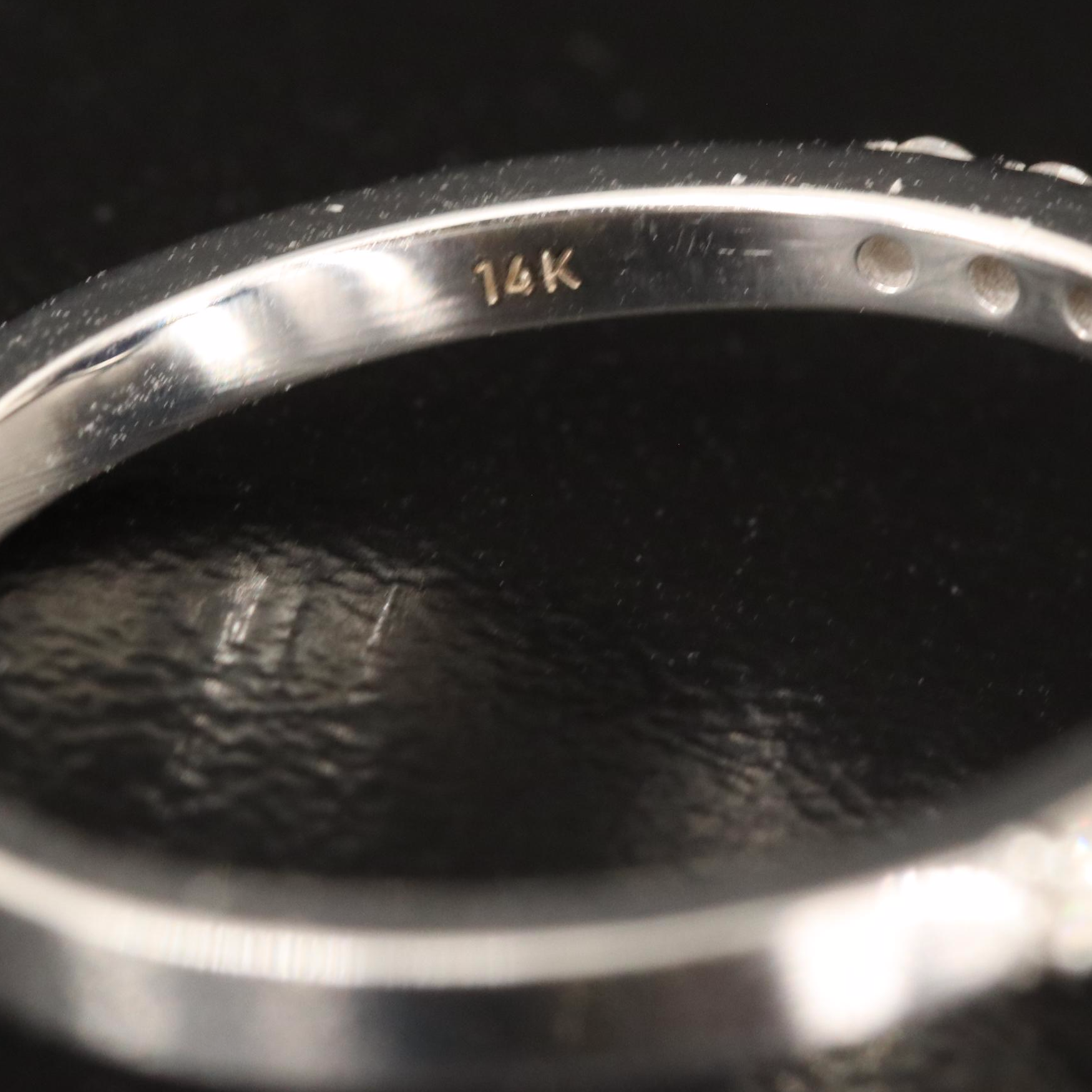 14K 7.98 CT Opal and Diamond Ring