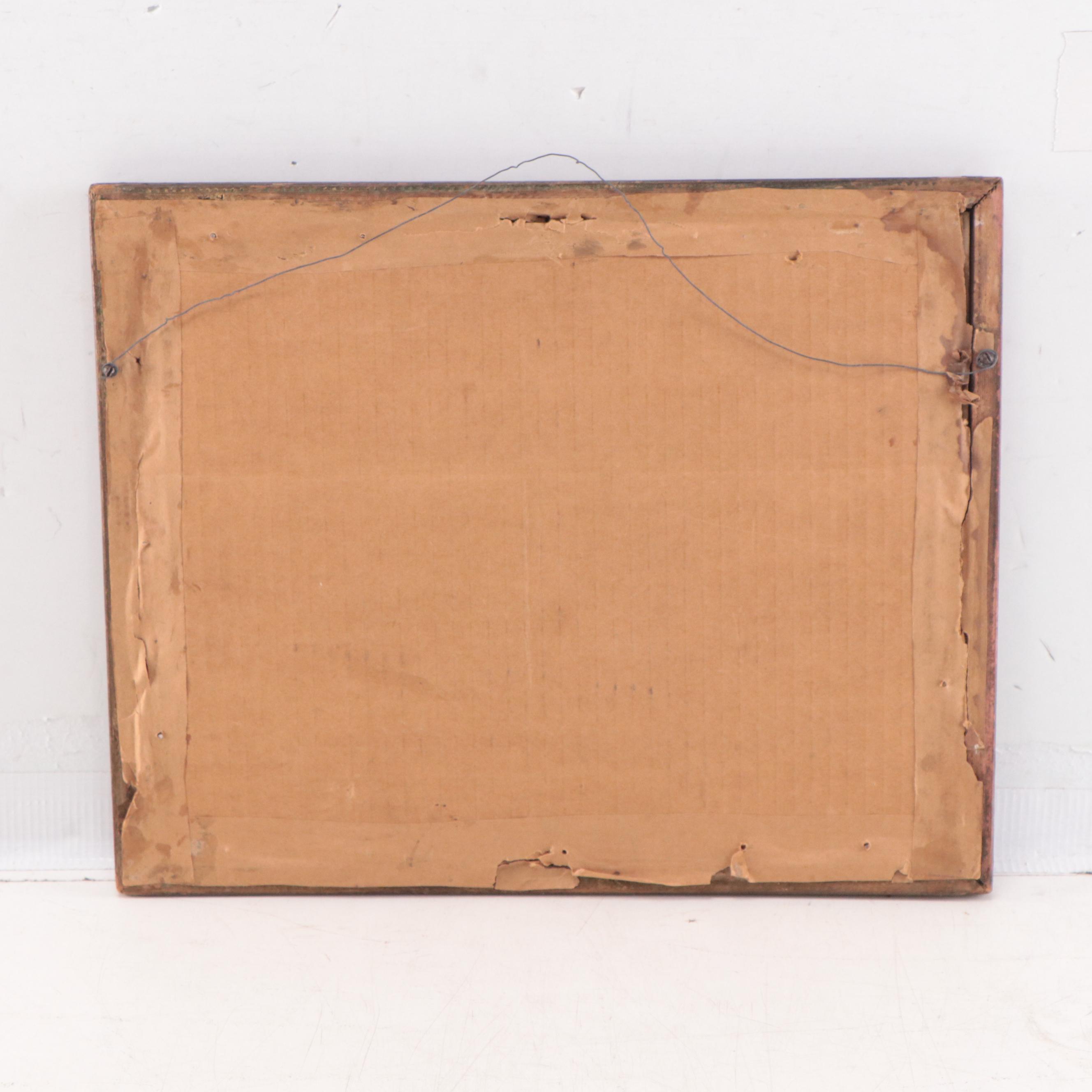 Victorian Memento Mori for Baby With Gown and Locks of Hair