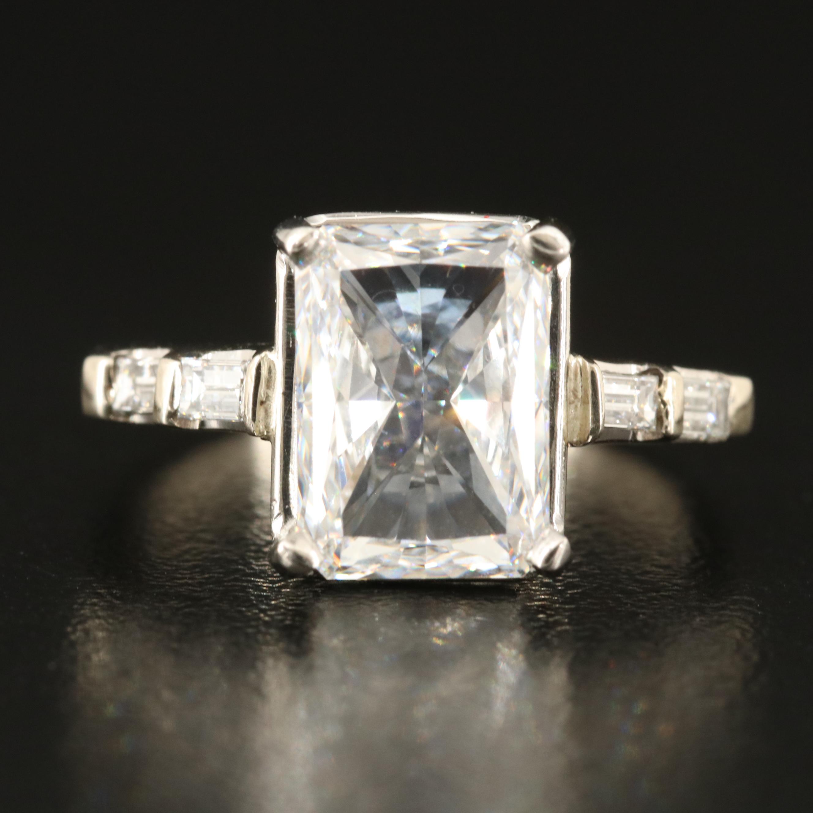 14K 4.33 CTW Lab Grown Diamond Ring with IGI Report