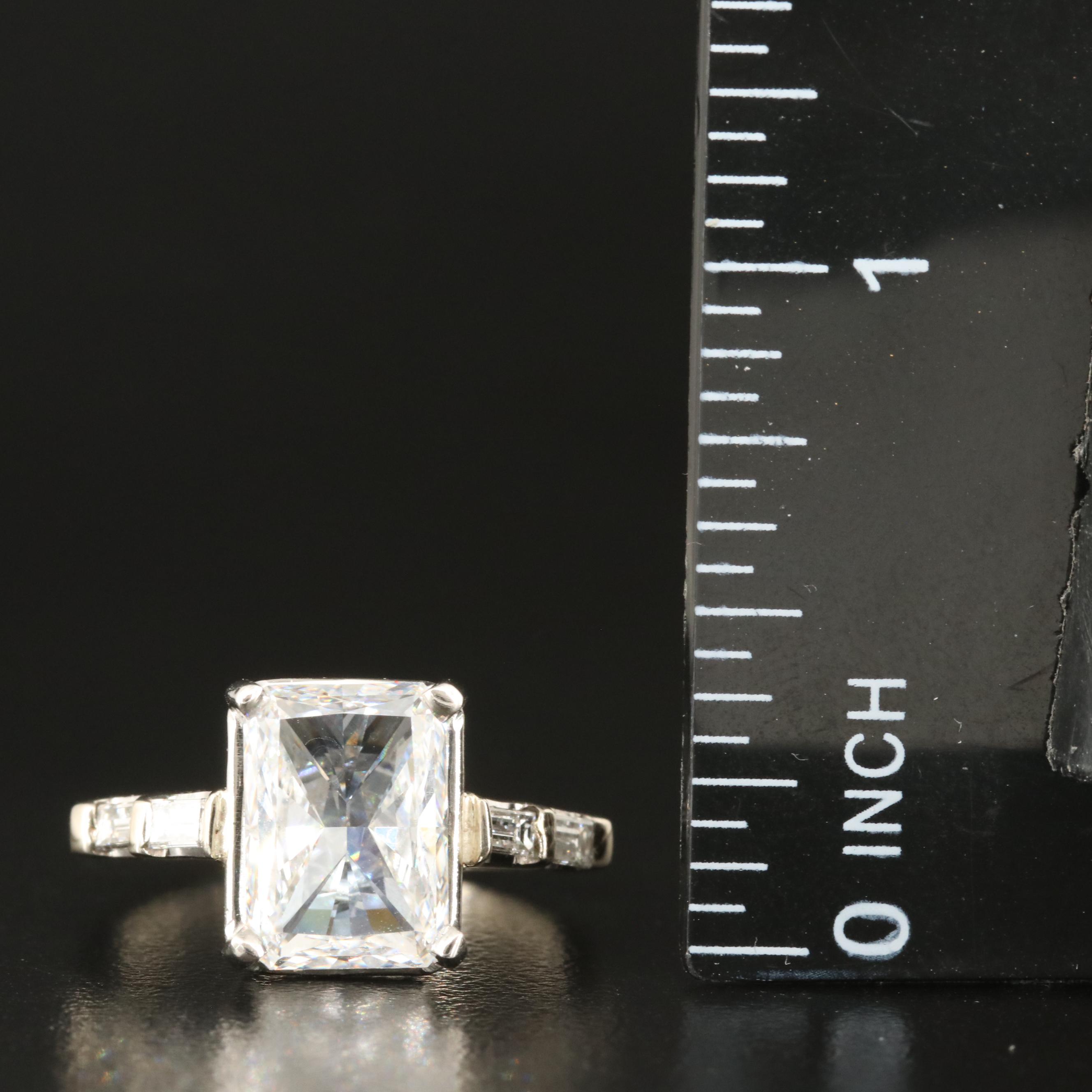 14K 4.33 CTW Lab Grown Diamond Ring with IGI Report