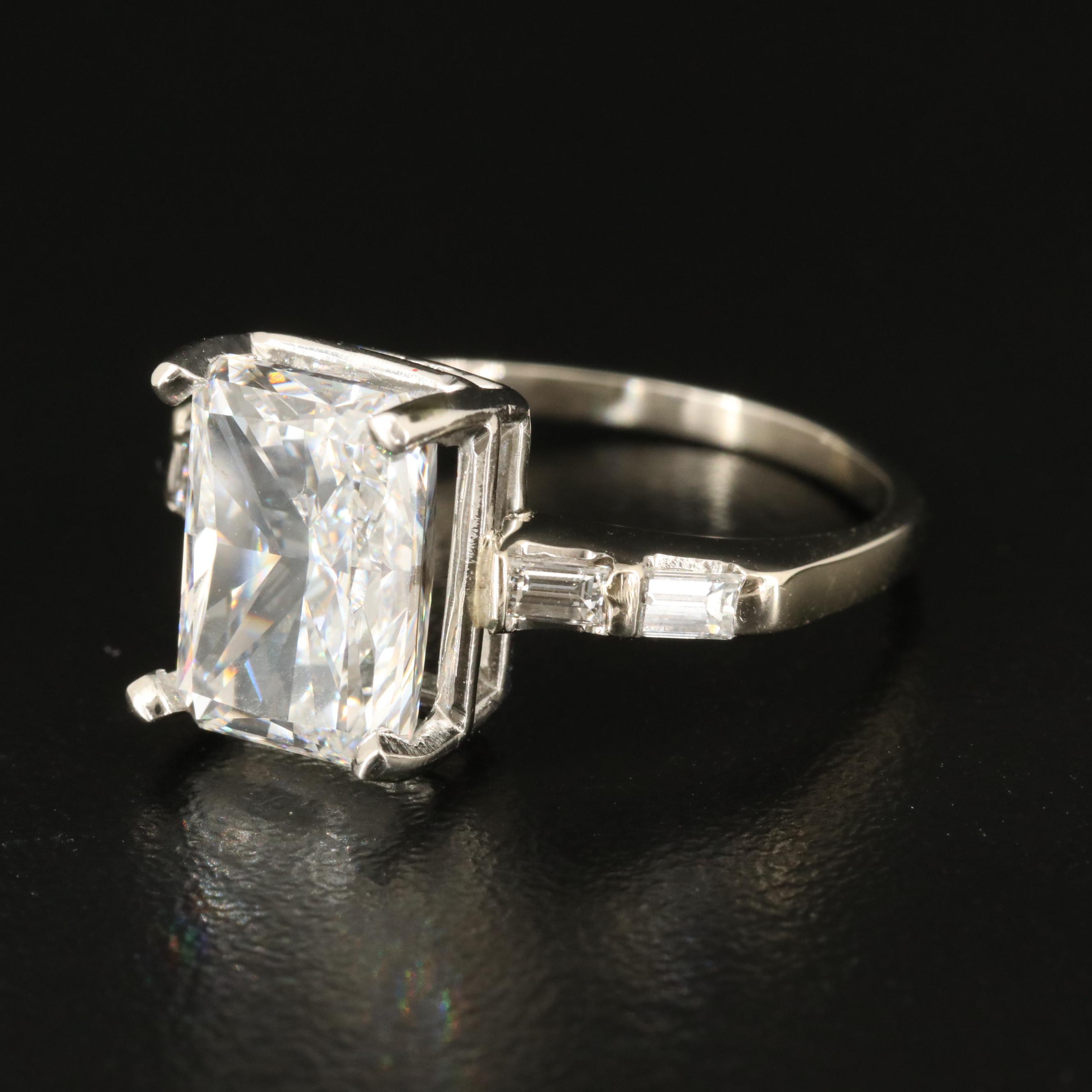 14K 4.33 CTW Lab Grown Diamond Ring with IGI Report