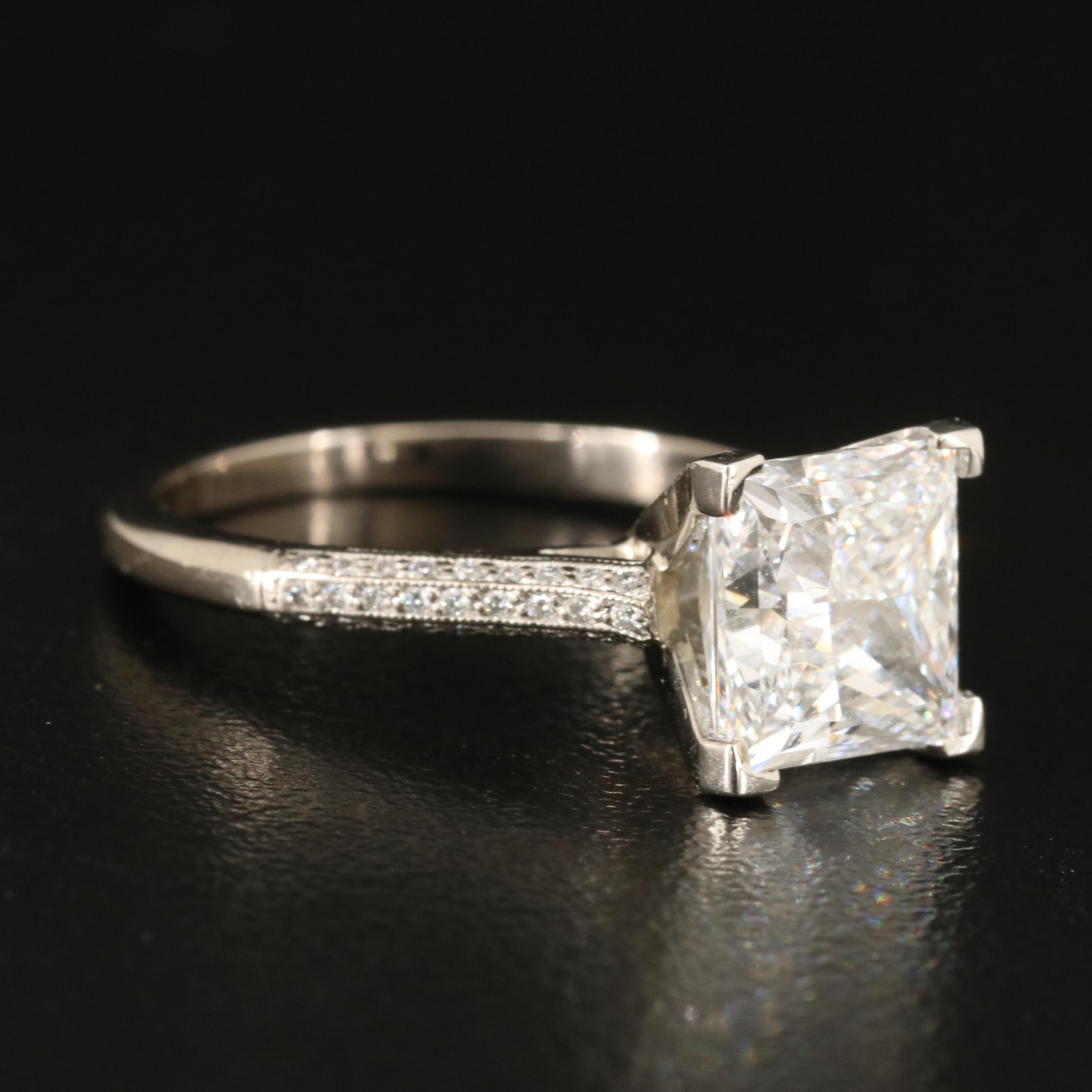 Tacori 18K 3.01 CT Lab Grown Diamond Ring with IGI Report