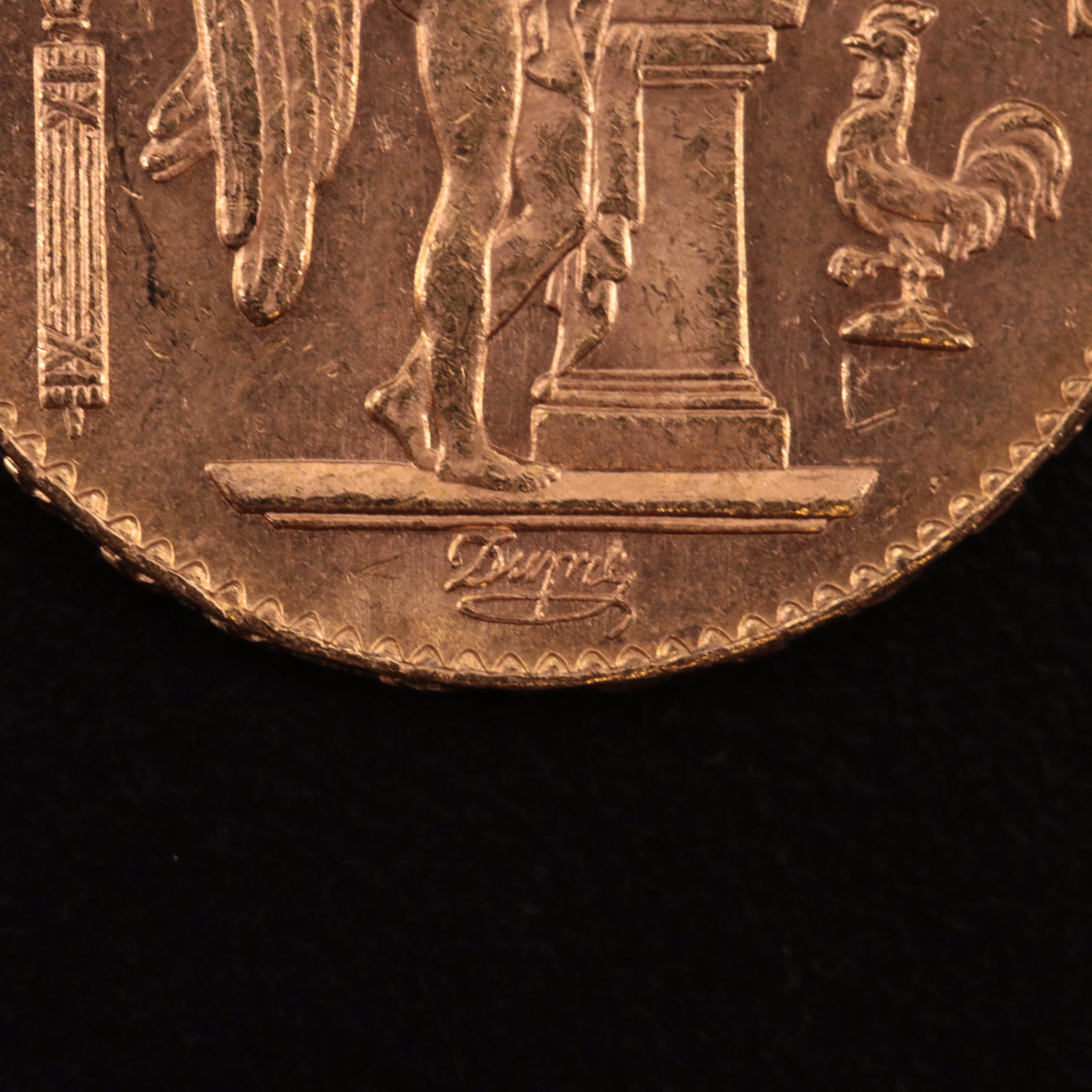 1898-A France Twenty Francs Gold Coin