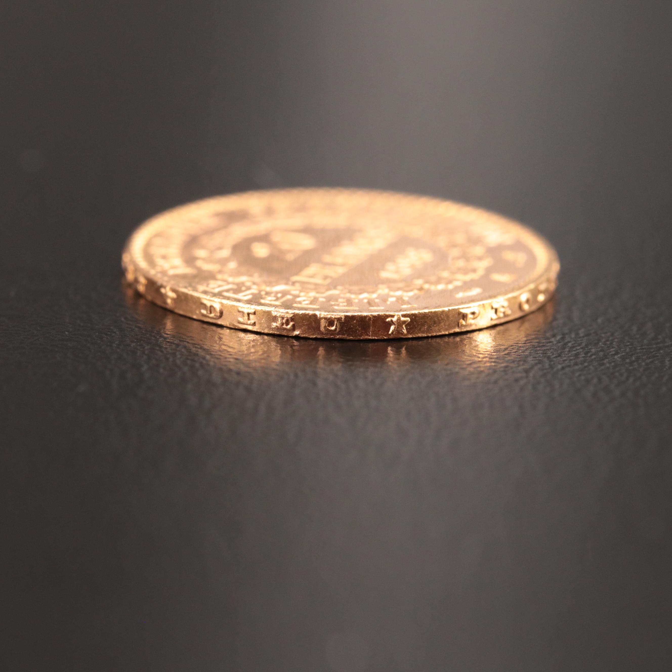 1898-A France Twenty Francs Gold Coin