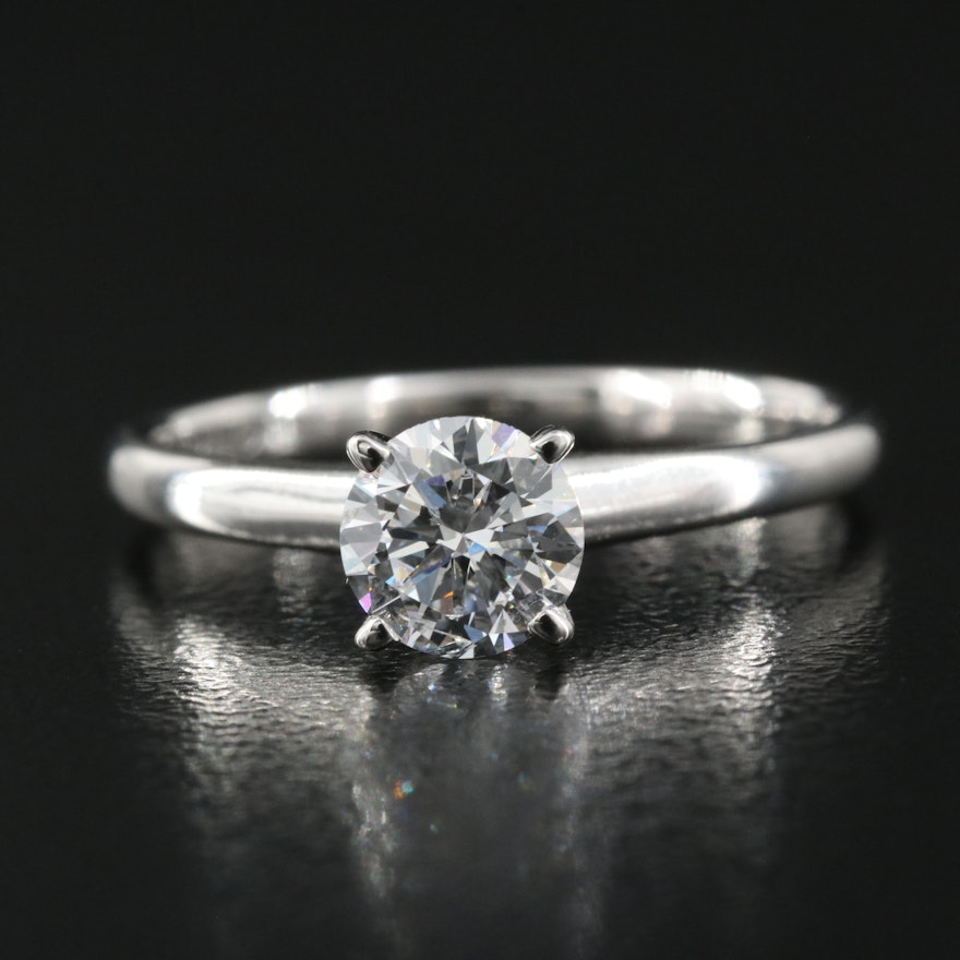 14K 0.77 CT Lab Grown Diamond Solitaire Ring