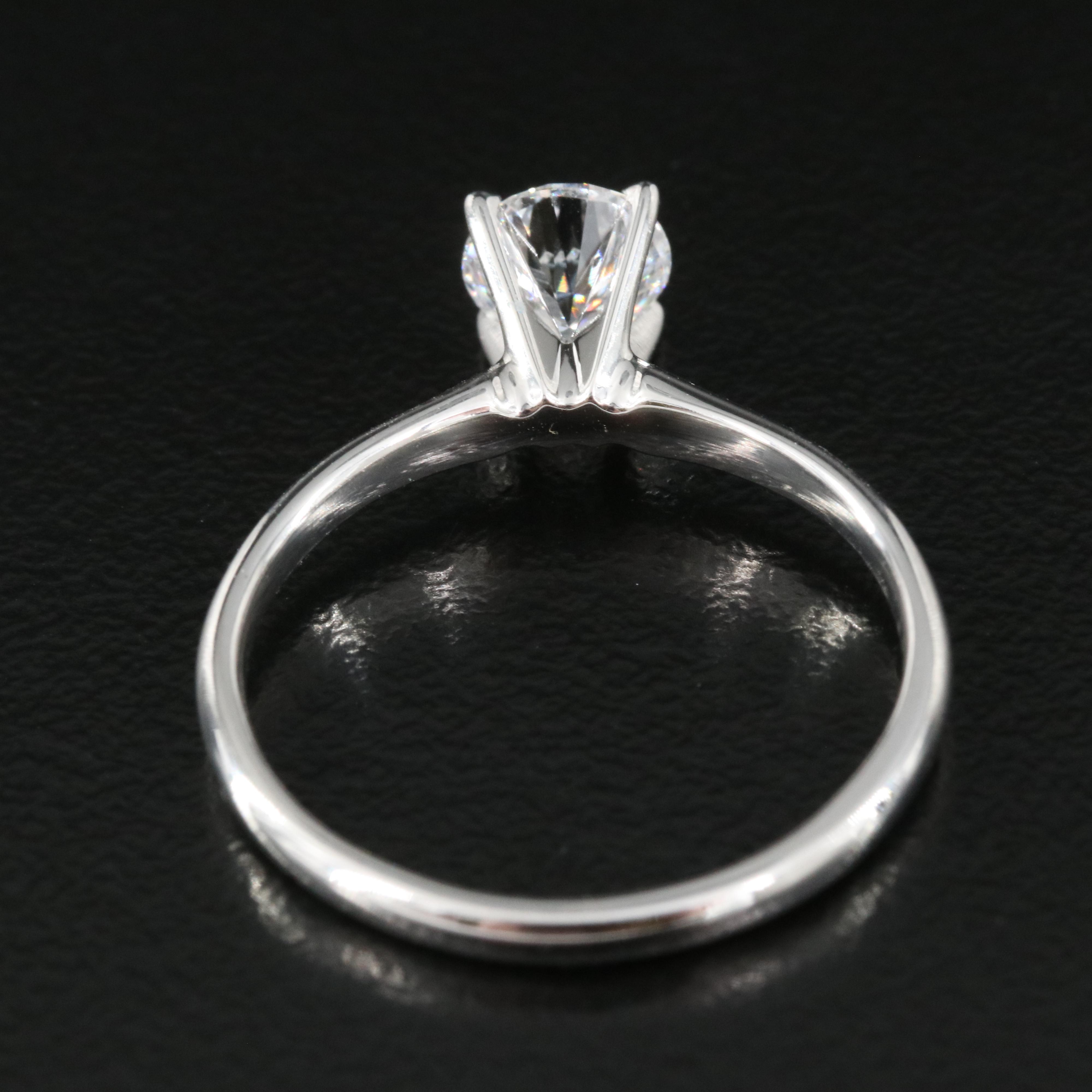 14K 0.77 CT Lab Grown Diamond Solitaire Ring
