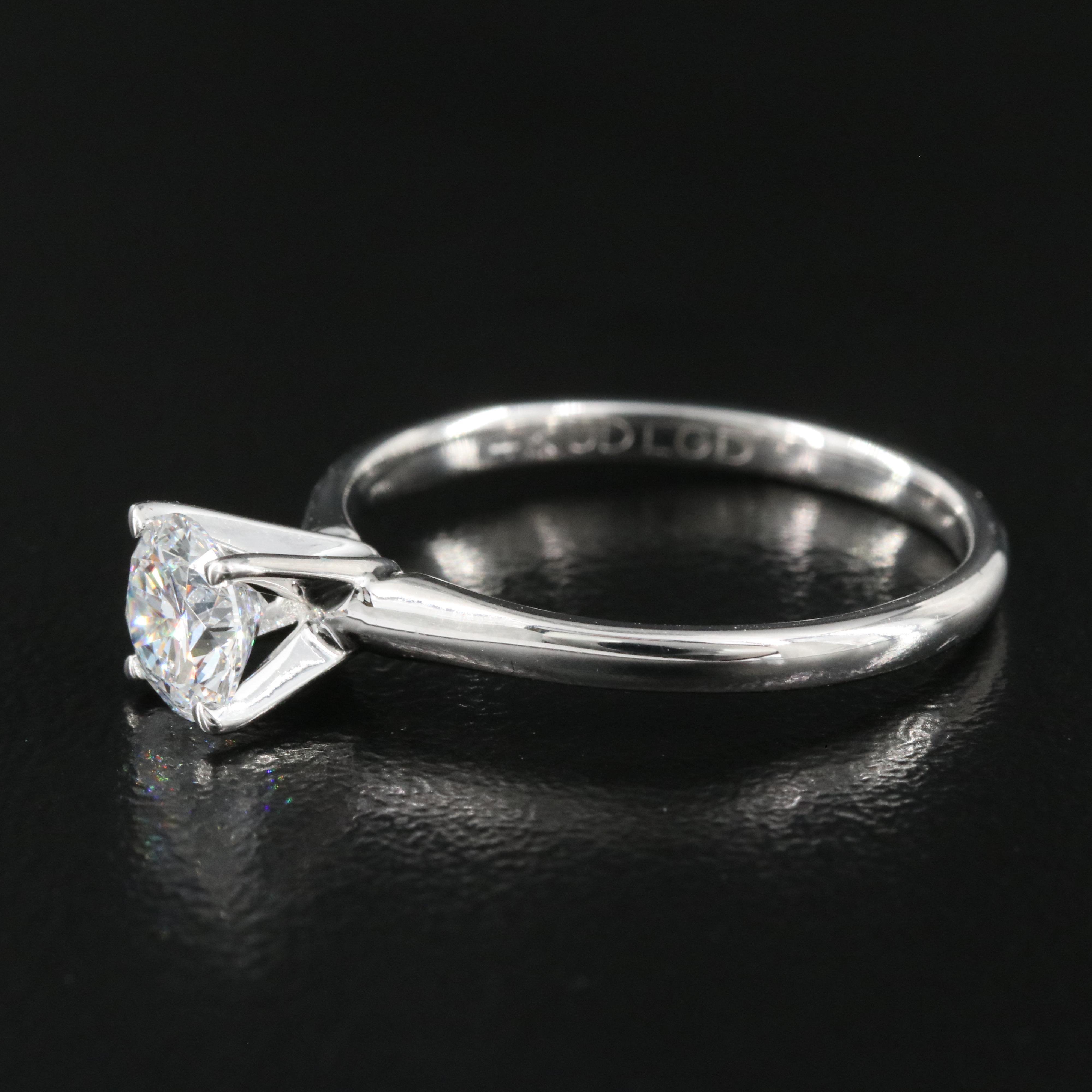 14K 0.77 CT Lab Grown Diamond Solitaire Ring