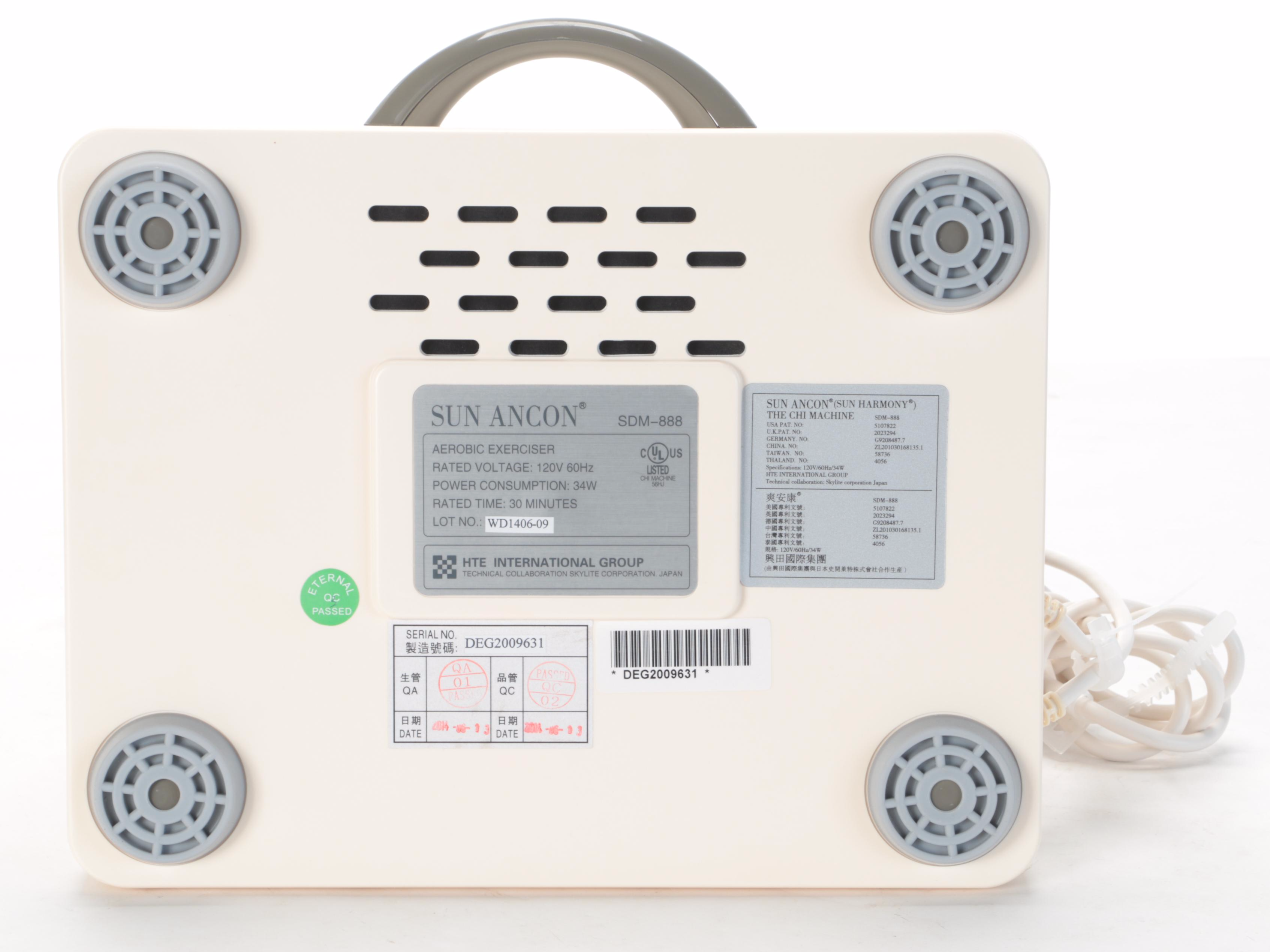 Sun Ancon The Chi Machine Aerobic Exerciser Therapeutic Massager