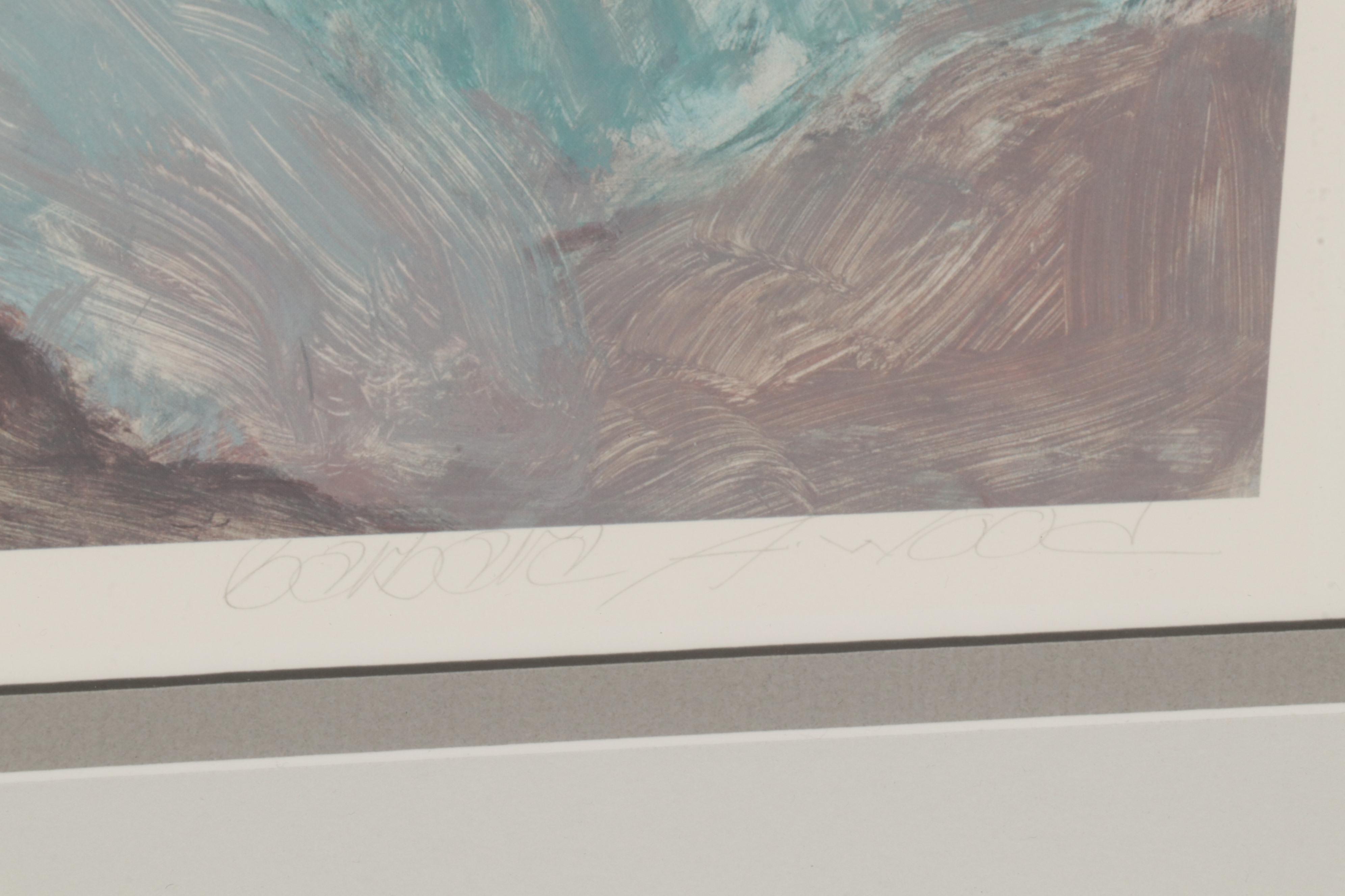 Barbara A. Wood Offset Lithograph "Pillows," Circa 2000