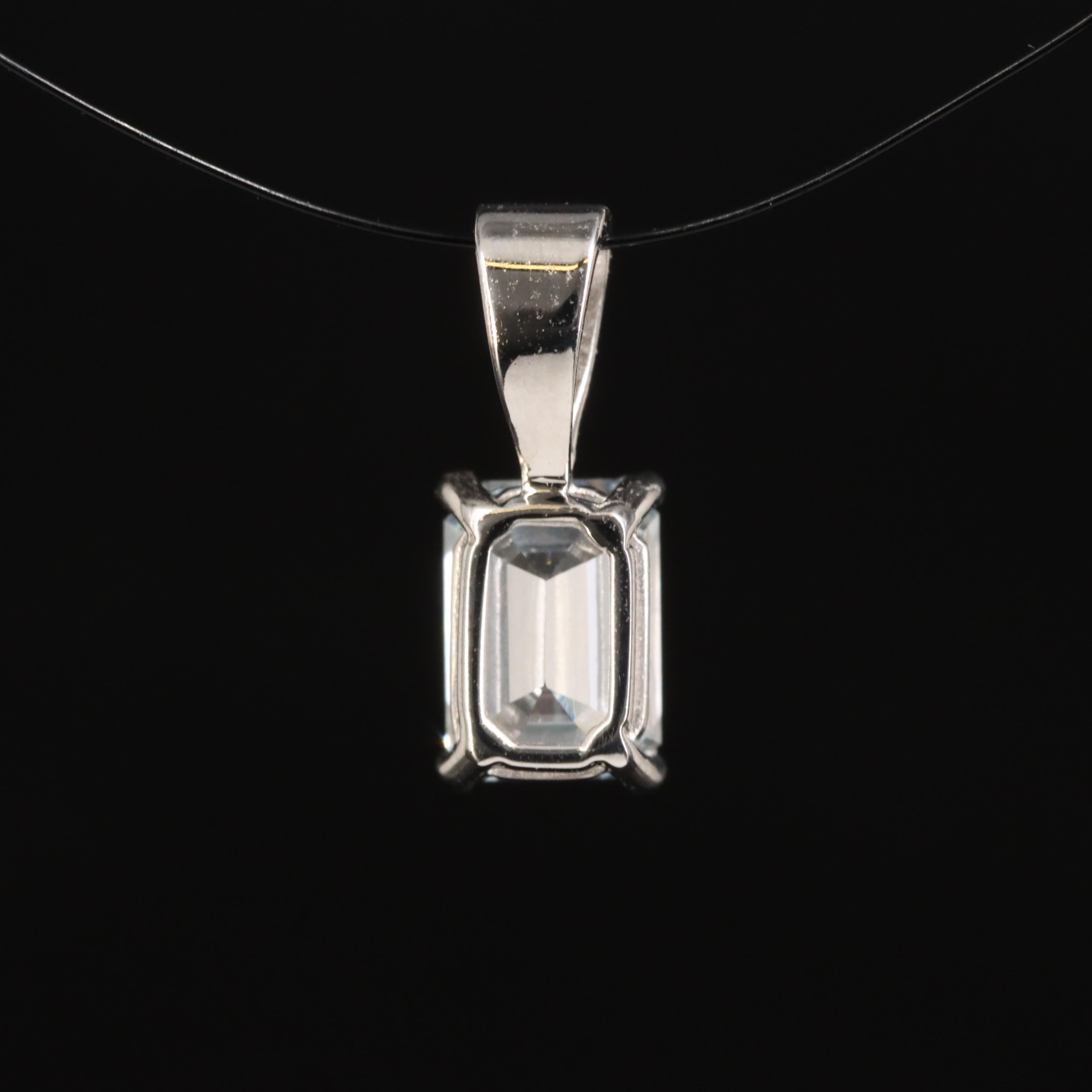 14K 0.66 CT Lab Grown Diamond Solitaire Pendant