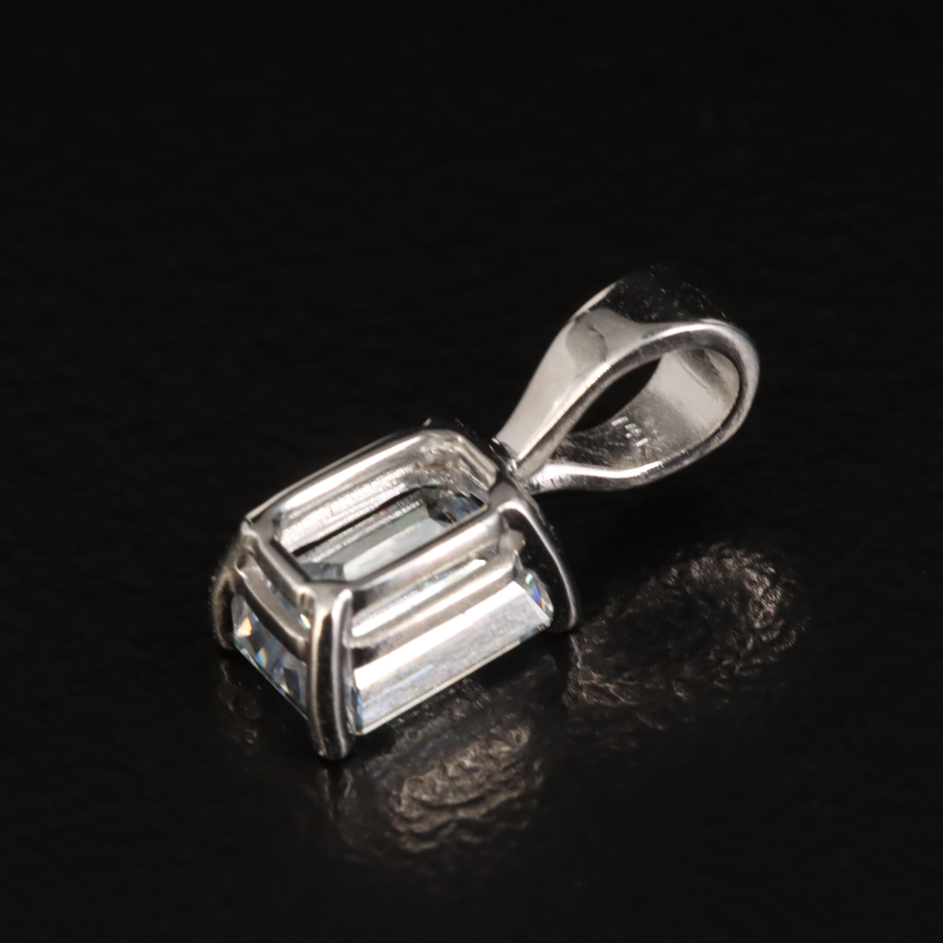 14K 0.66 CT Lab Grown Diamond Solitaire Pendant