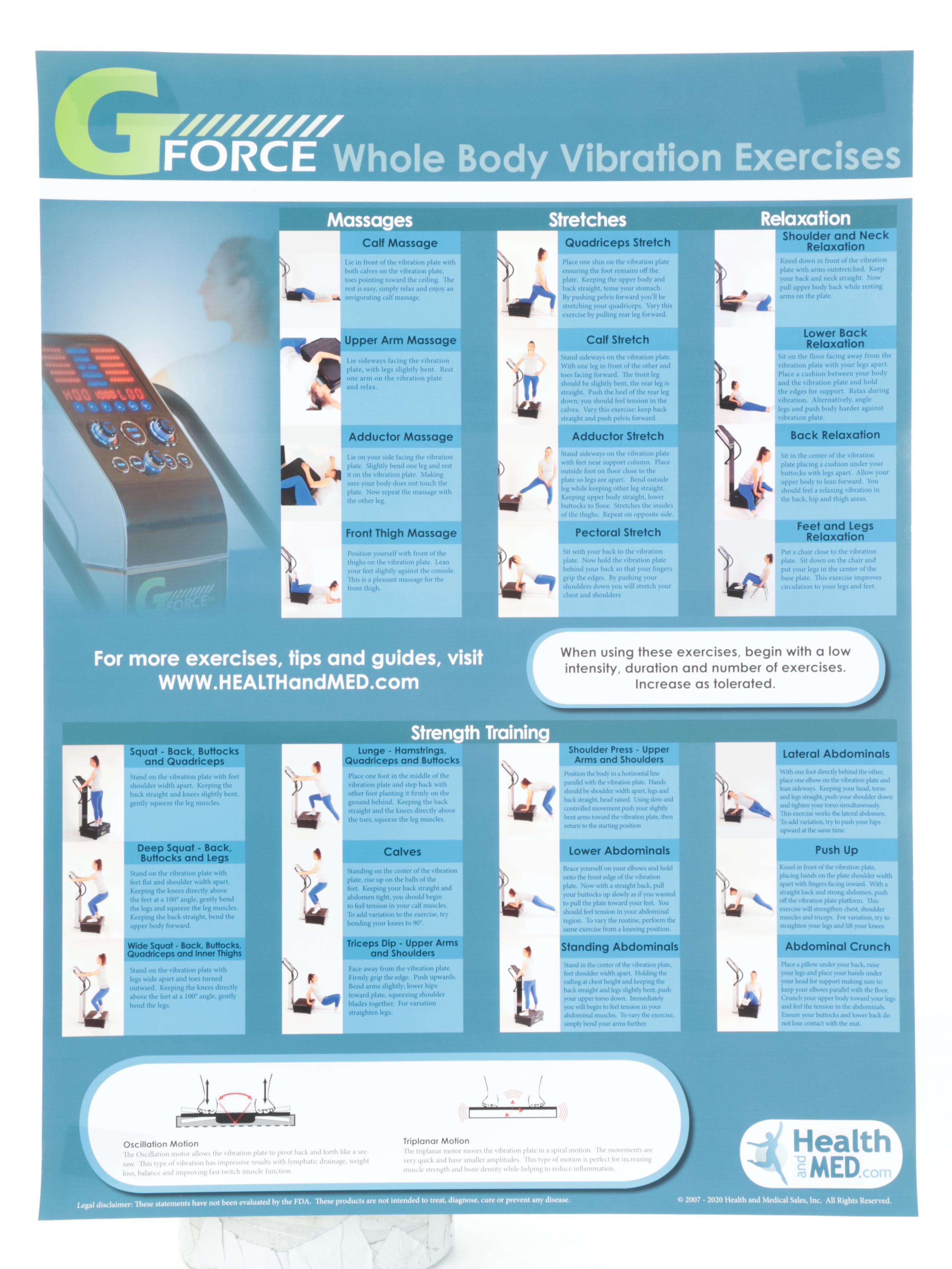 G Force Whole Body Portable Vibration Exercise Machine