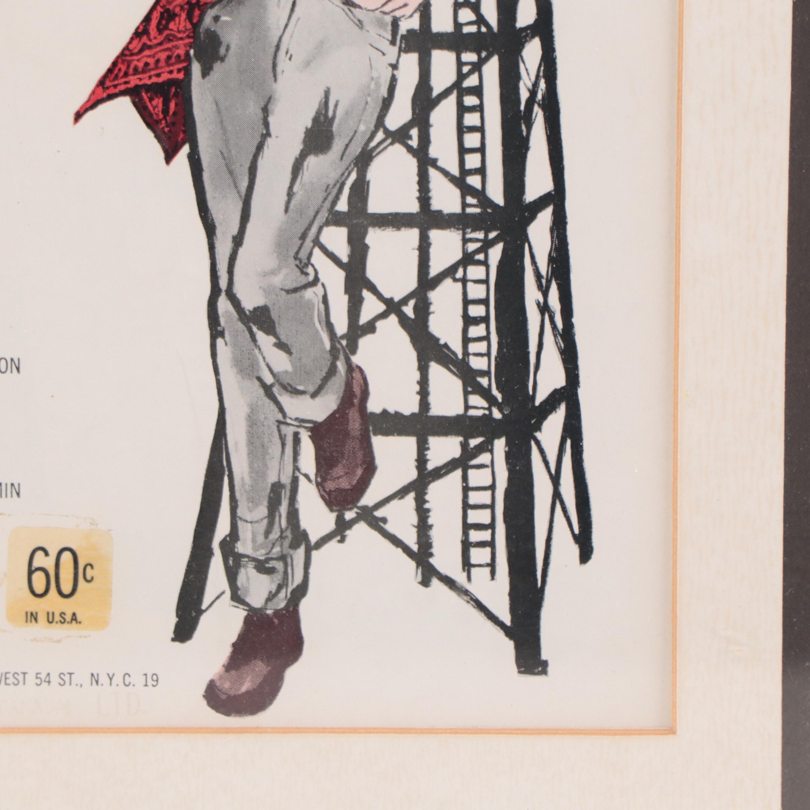 "Wildcat" Musical Advertisement Poster in Frame