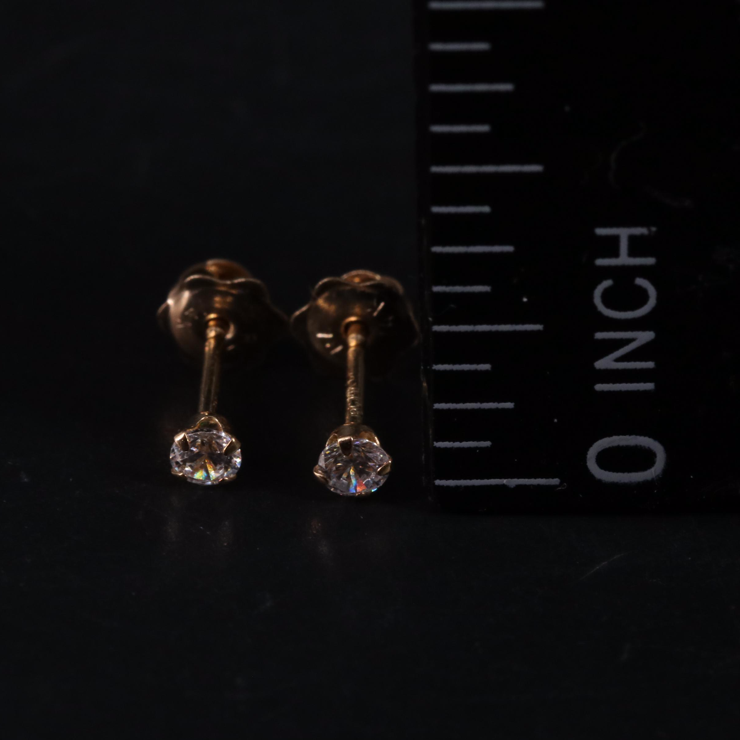 14K Stud Earrings