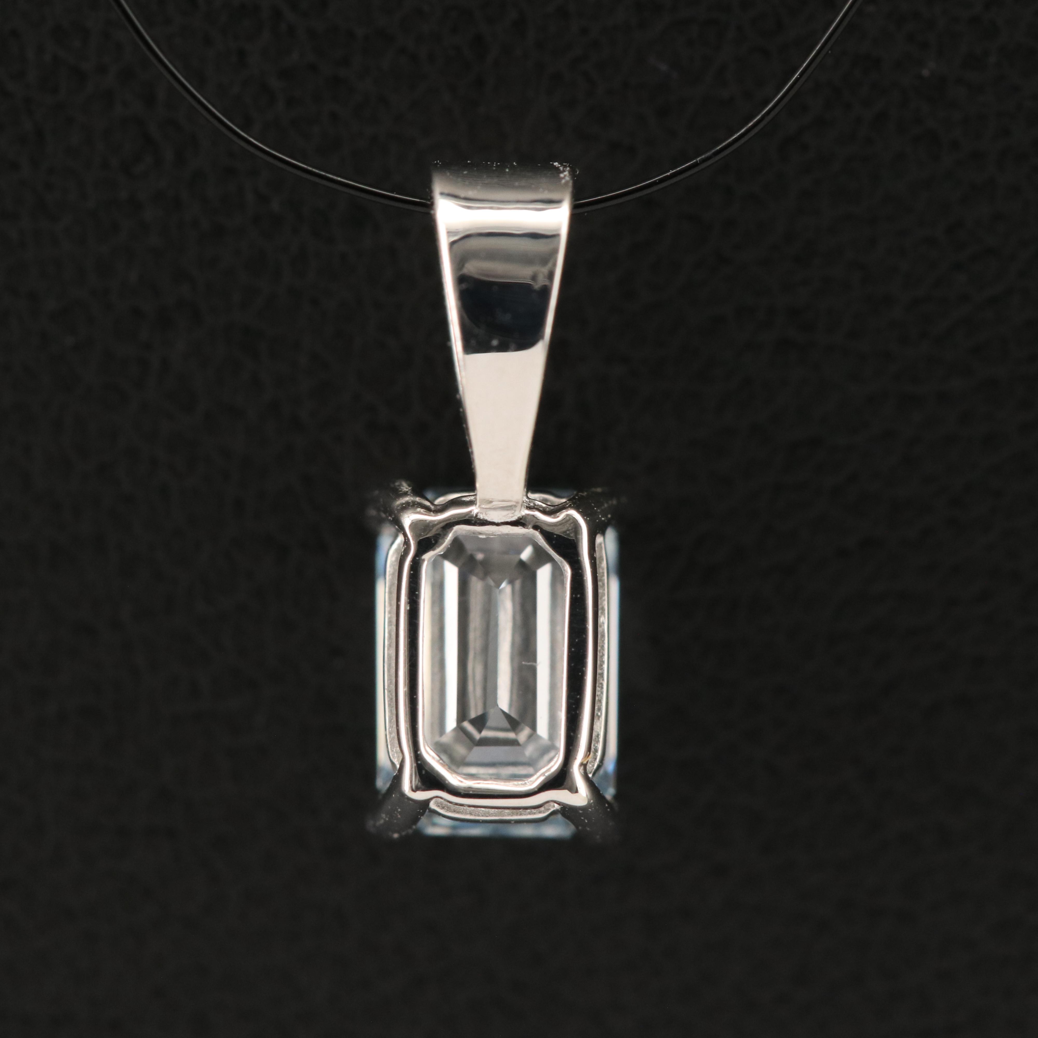 14K 0.66 CT Lab Grown Diamond Pendant