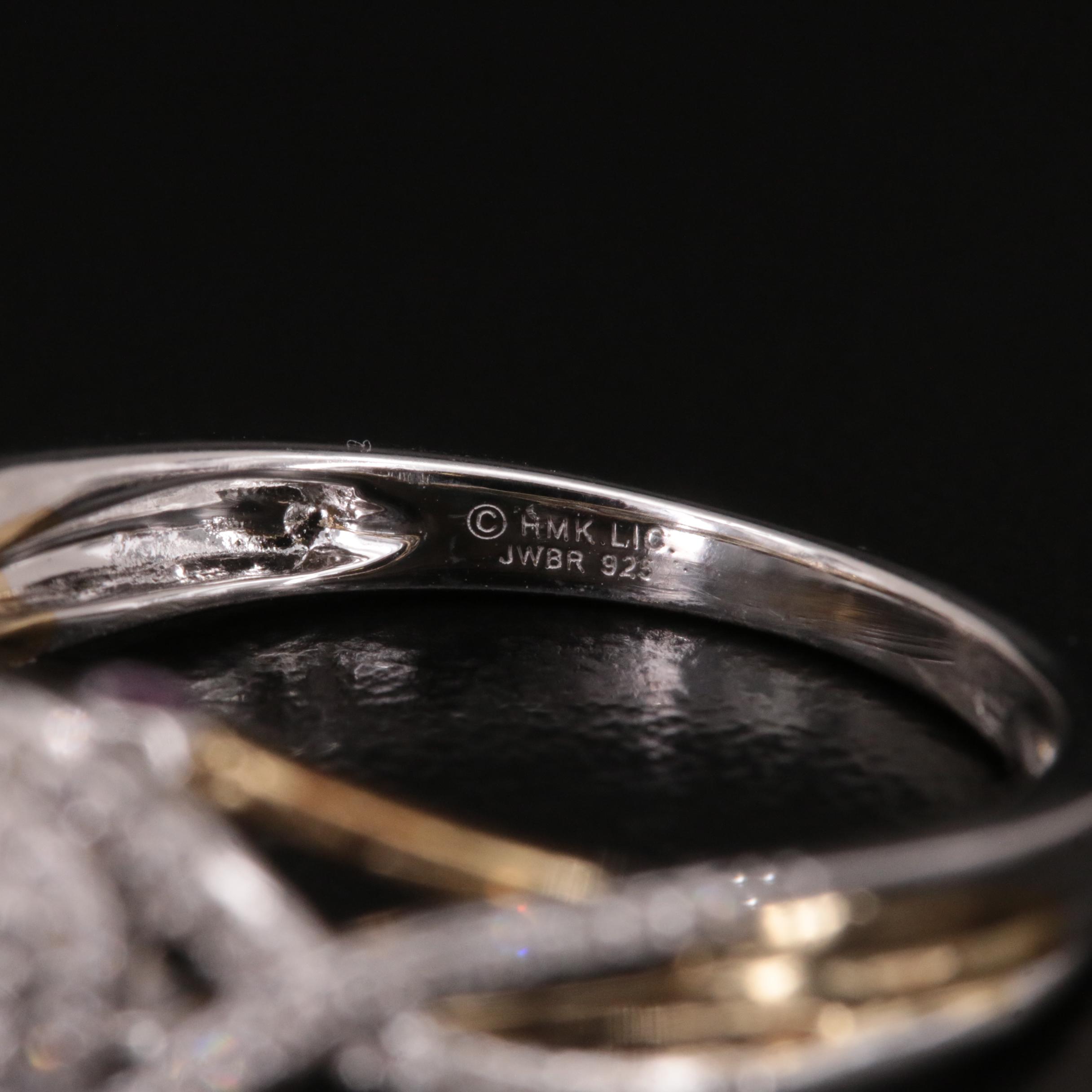 Sterling Diamond Ring