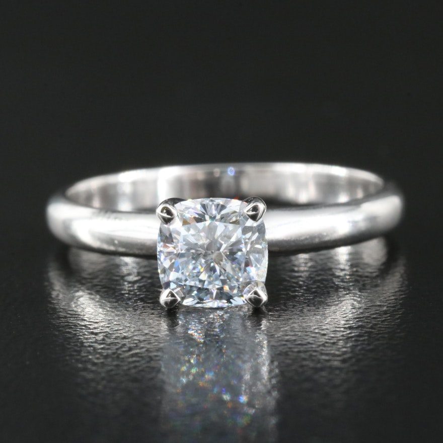 14K 0.88 CT Lab Grown Diamond Solitaire Ring