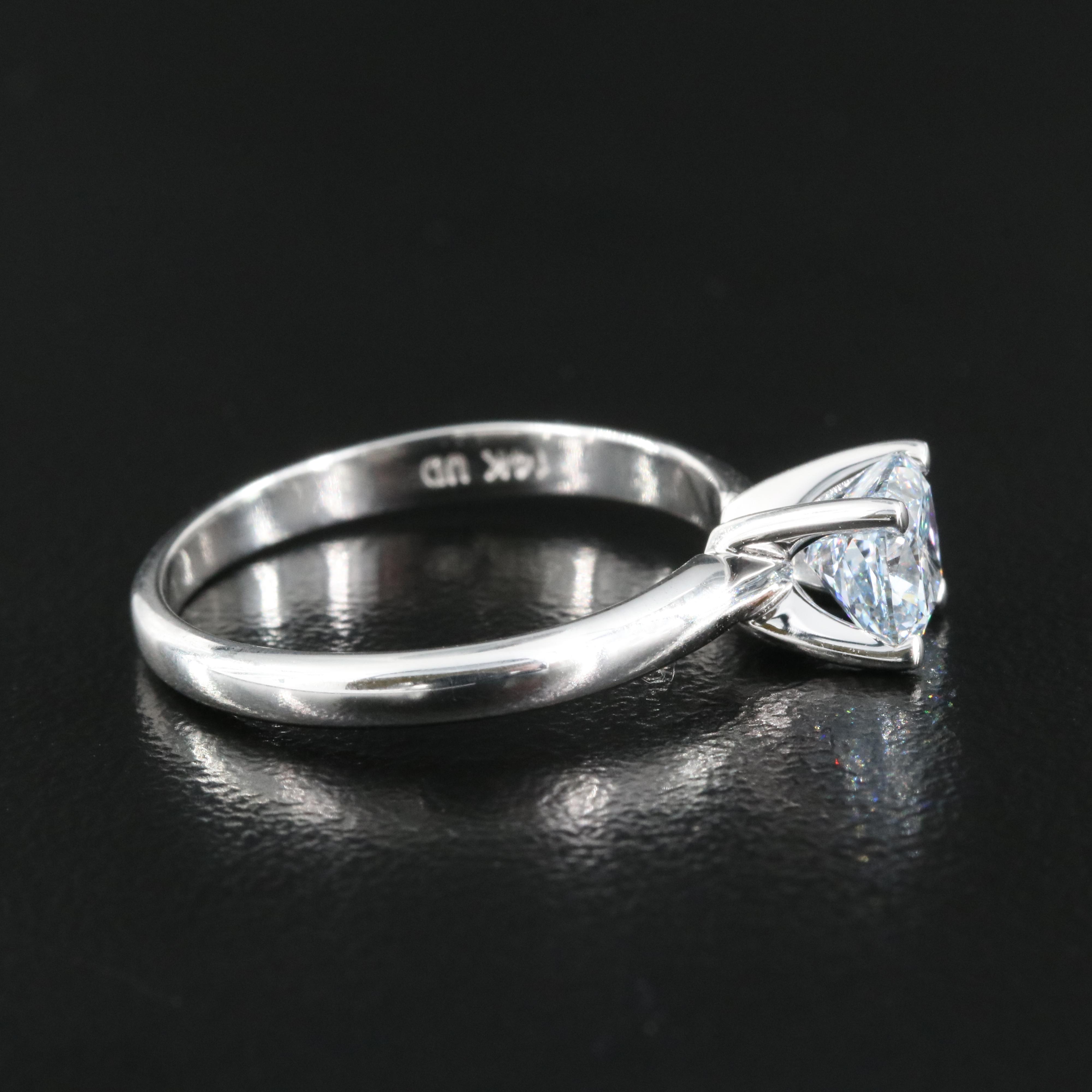 14K 0.88 CT Lab Grown Diamond Solitaire Ring