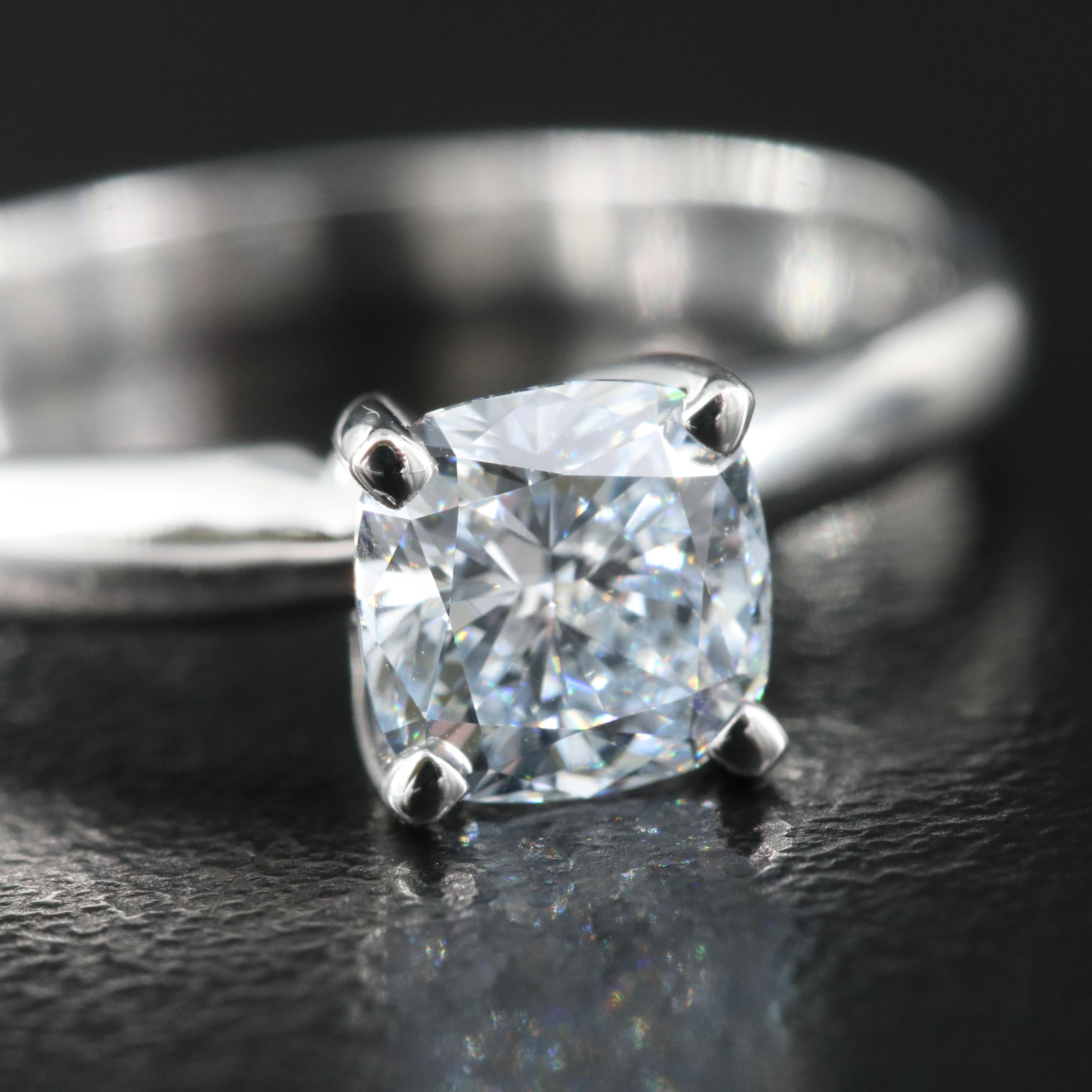 14K 0.88 CT Lab Grown Diamond Solitaire Ring