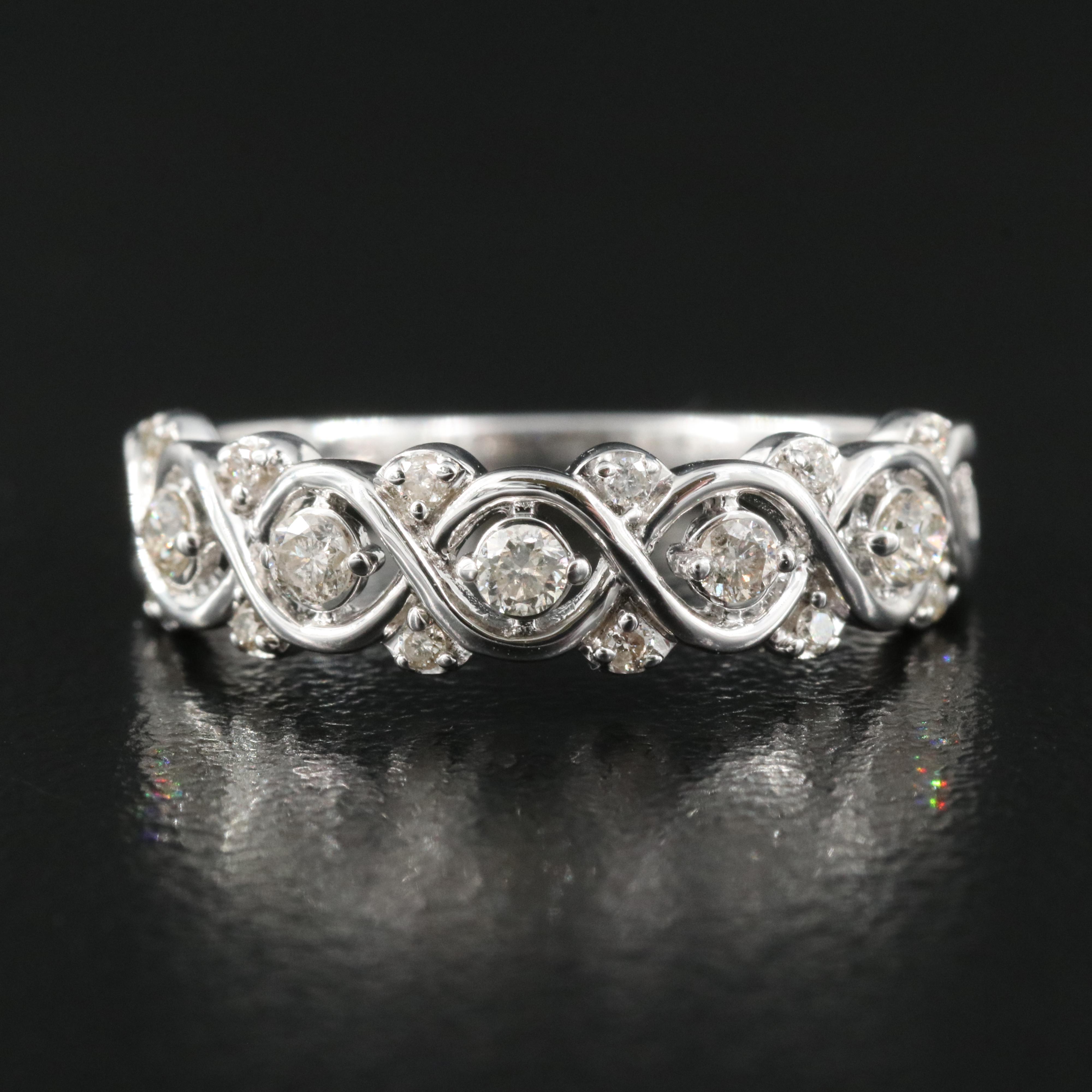 Sterling Diamond Band