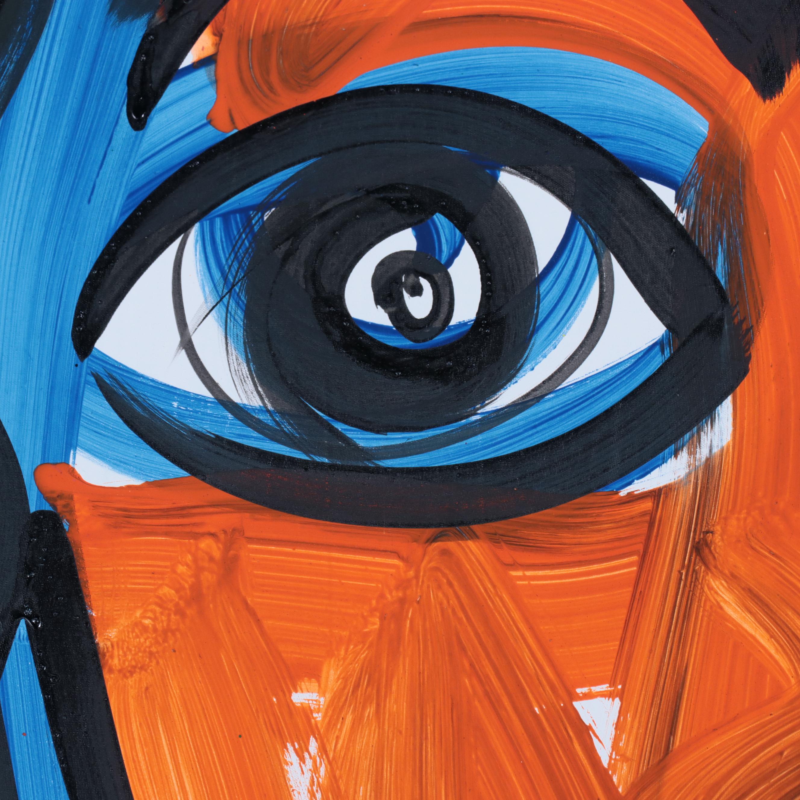 Peter Keil Abstract Portrait Acrylic Painting