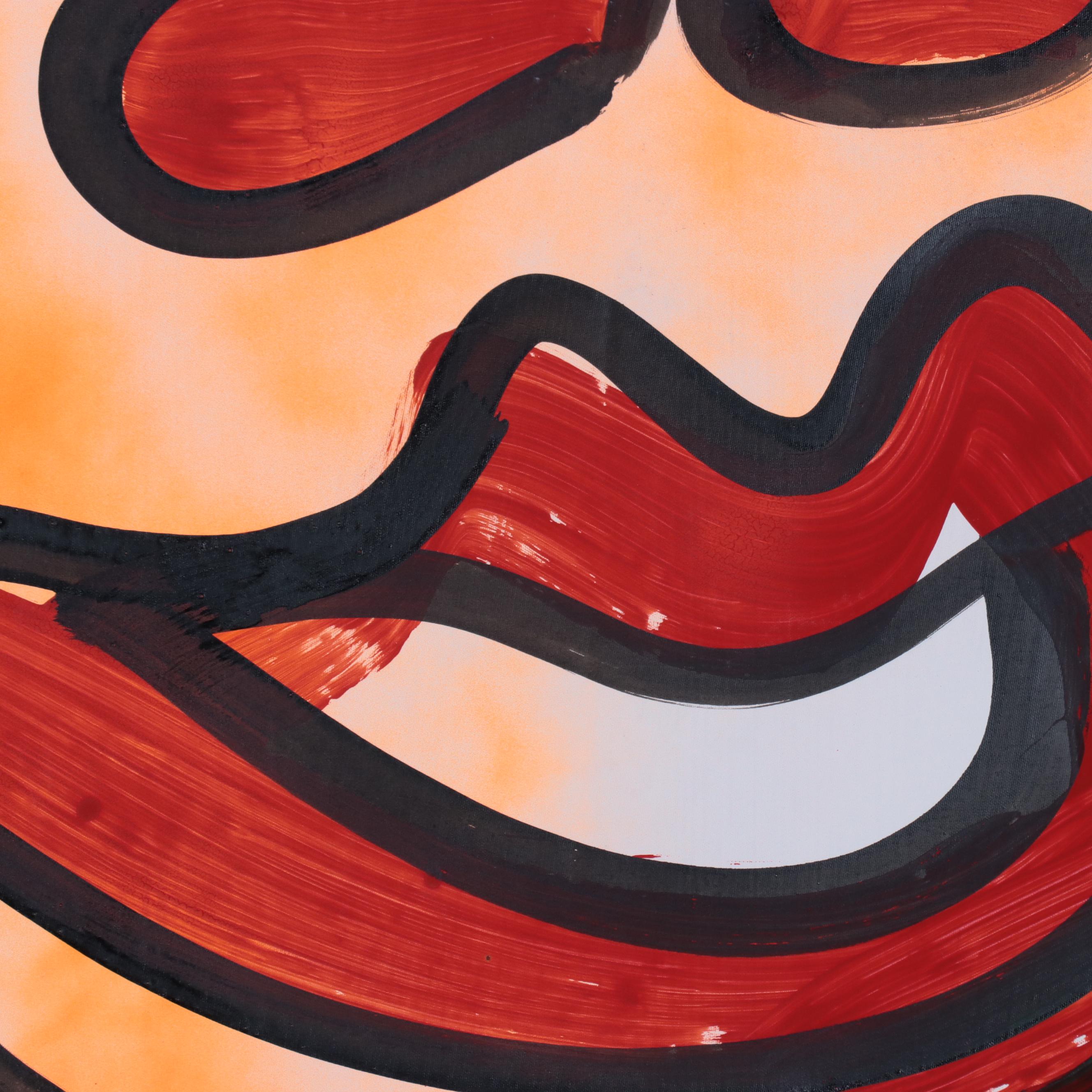 Peter Keil Abstract Portrait Acrylic Painting