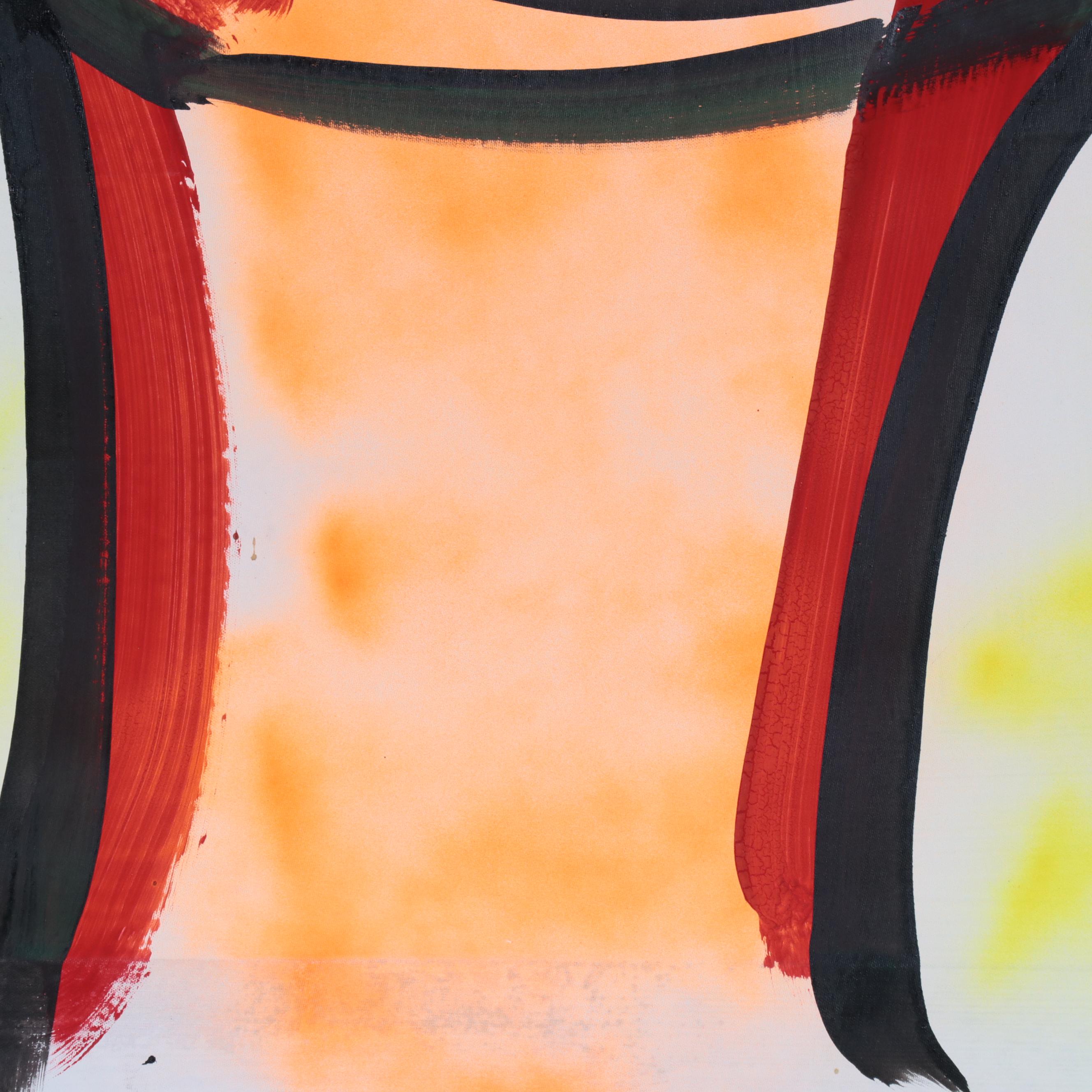 Peter Keil Abstract Portrait Acrylic Painting