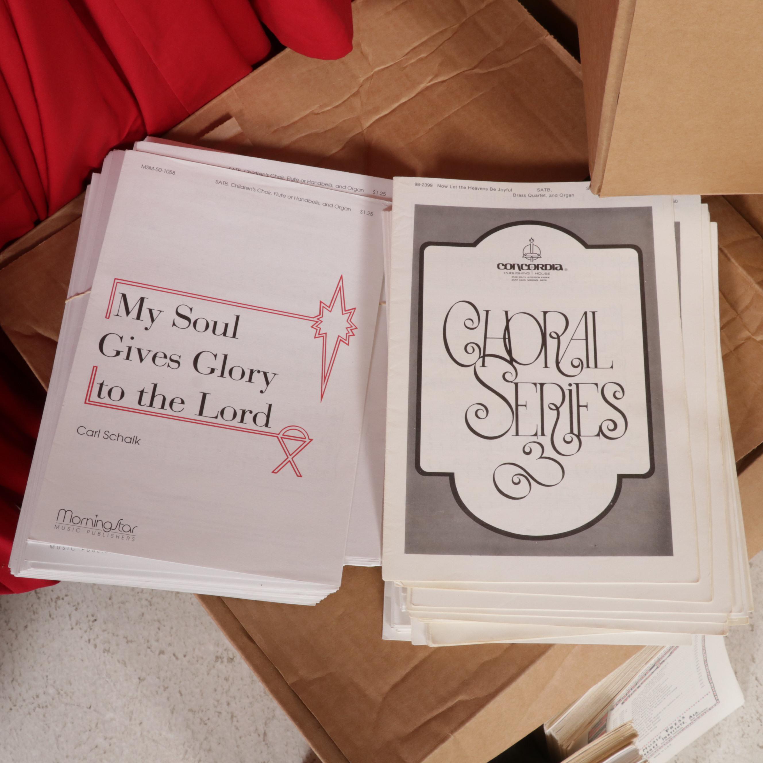 Choir and Acolyte Robes For Adults and Children with Worship Sheet Music