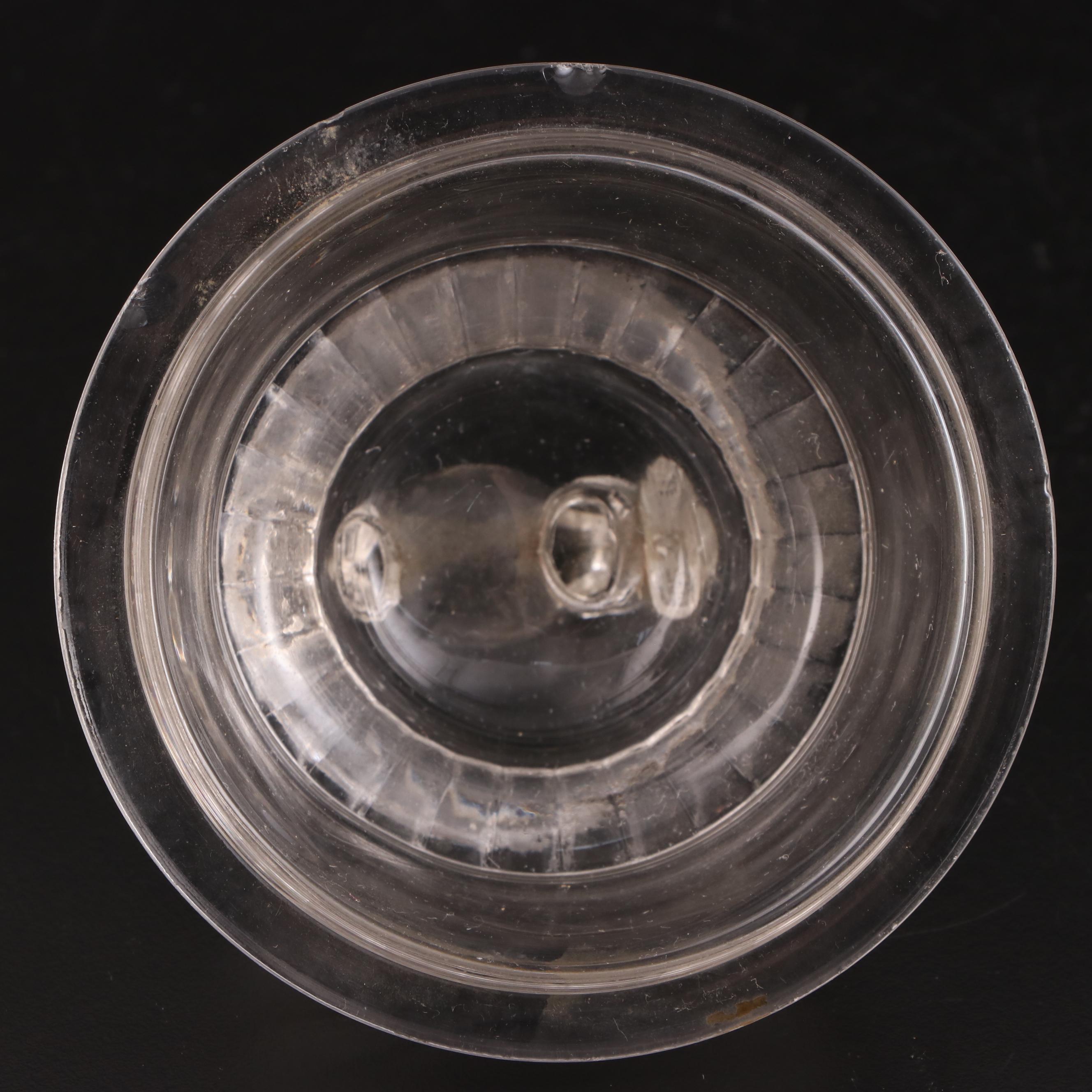 EAPG Crystalloid Cupid's Hunt Bread Plate with Jumbo Compote and Other Tableware