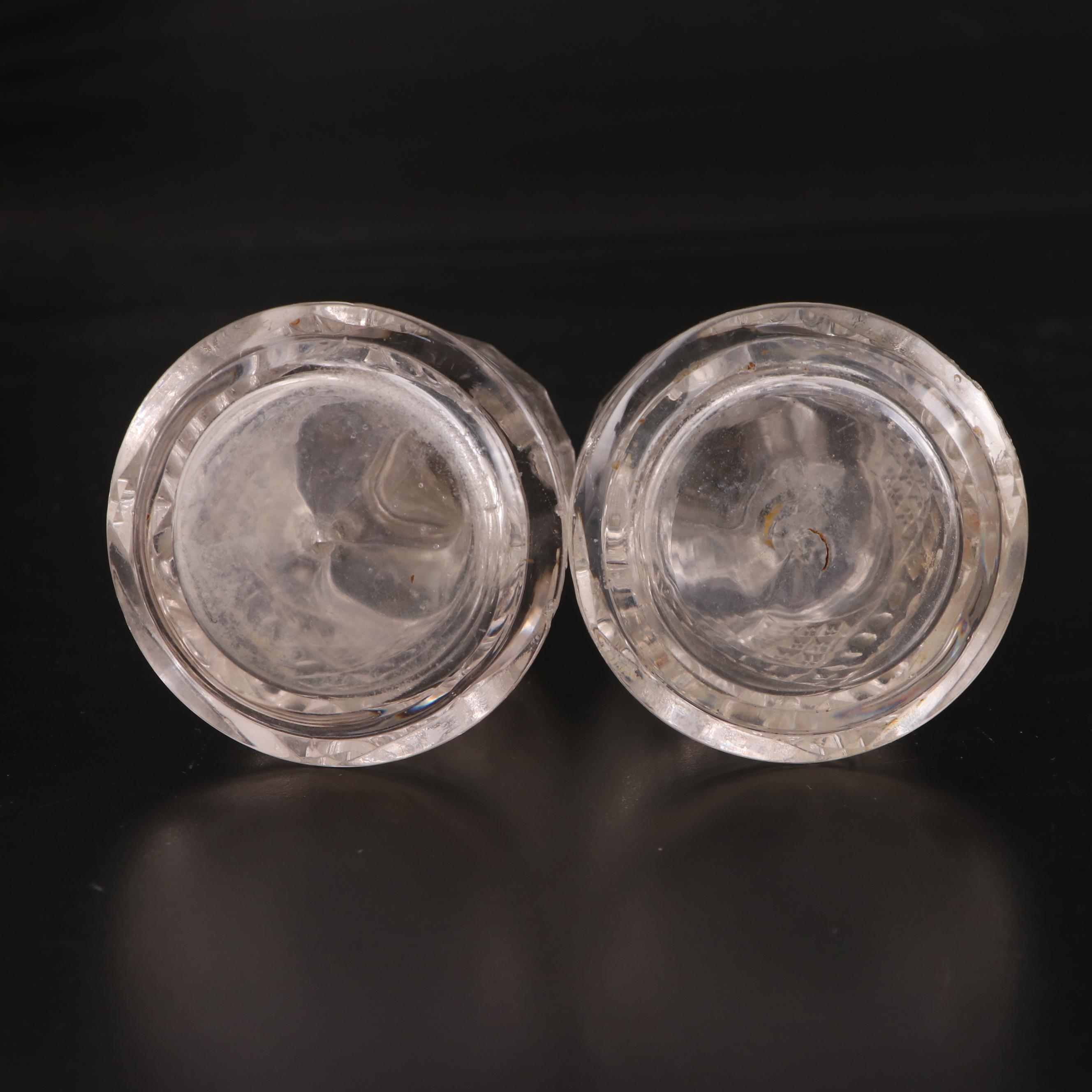 EAPG Crystalloid Cupid's Hunt Bread Plate with Jumbo Compote and Other Tableware